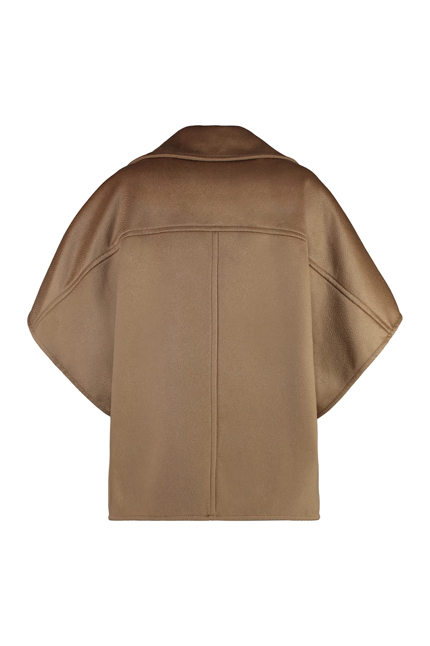 Shop Max Mara Segnale Cashmere Cape-coat In Camel