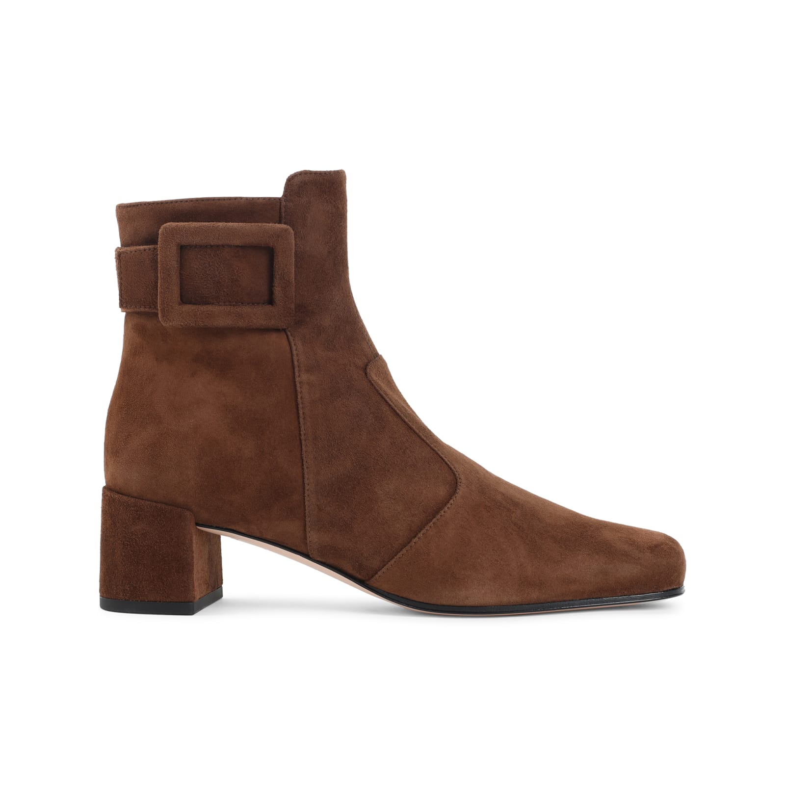 Roger Vivier Tres Vivier Polly 45 Boots In Brown