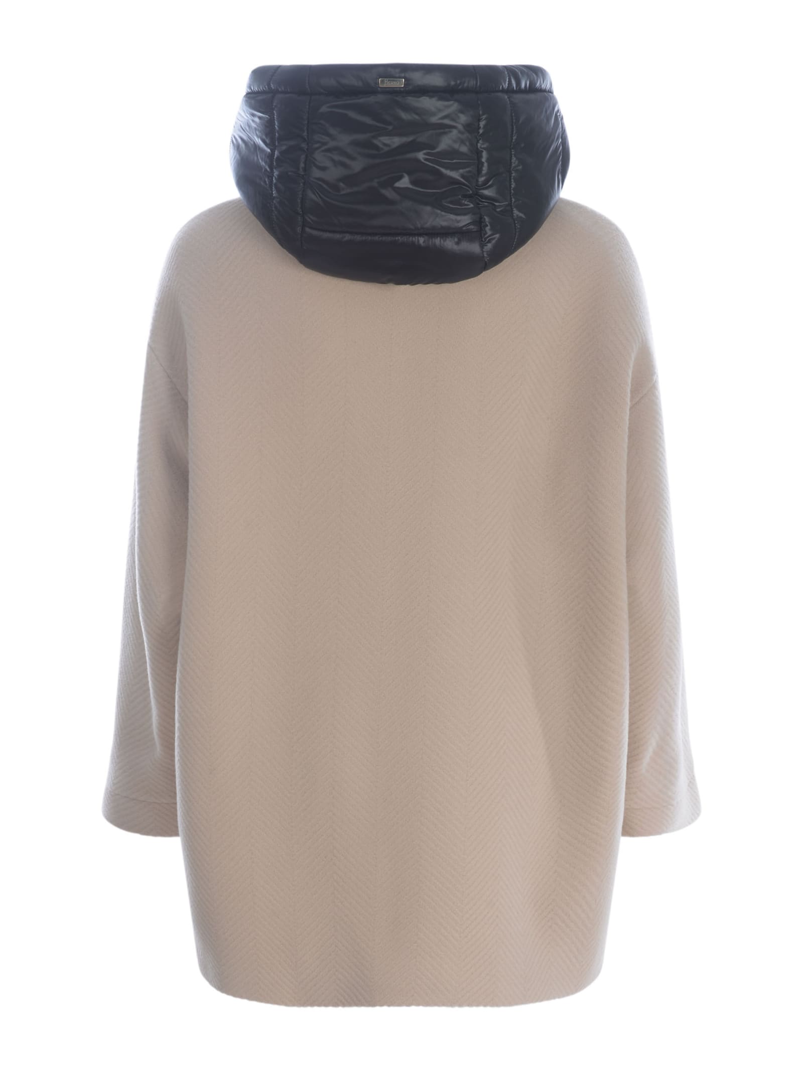 Herno Beige Virgin Wool Coat In Neutral