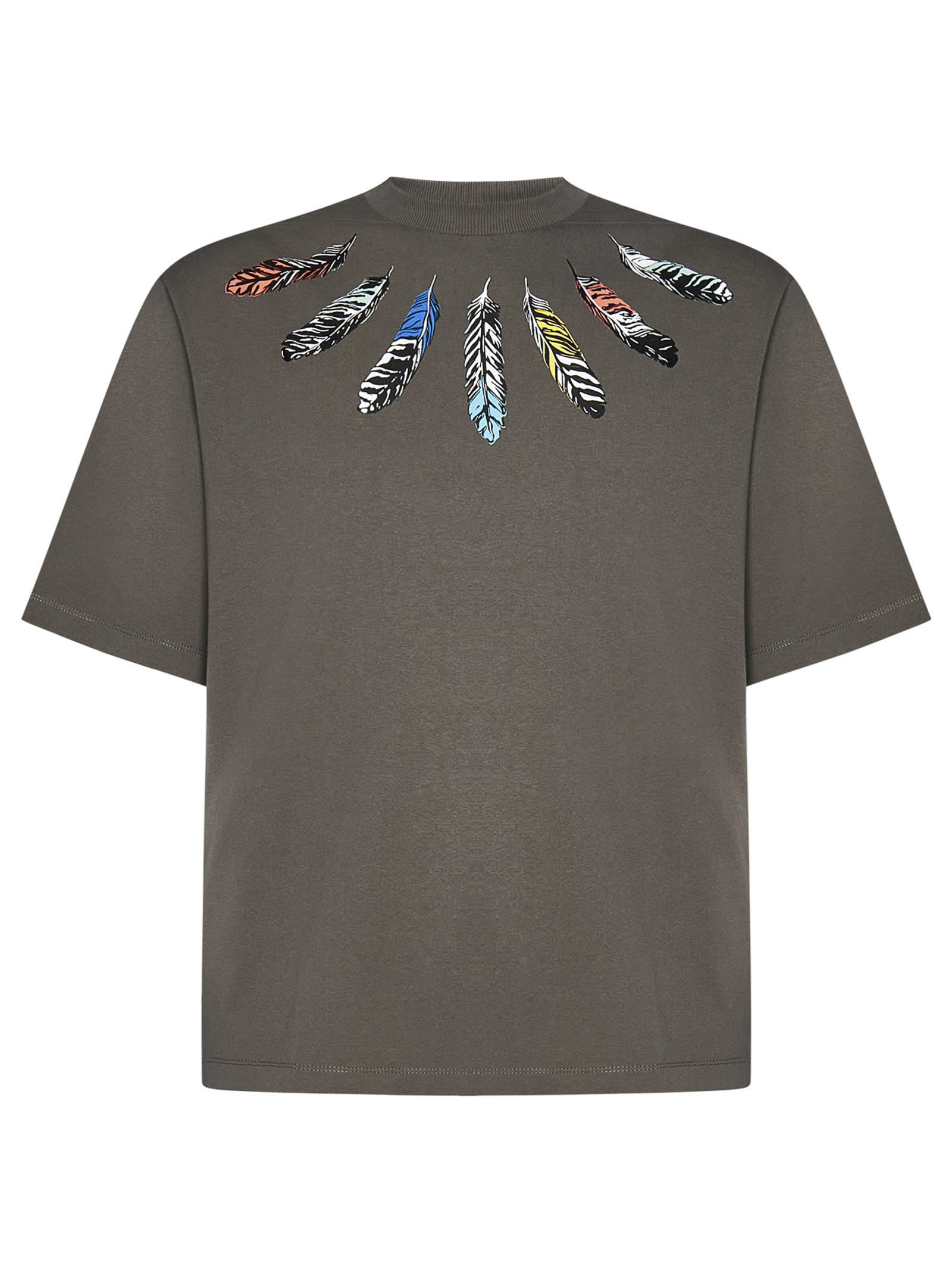 Marcelo Burlon Collar Feathers T-shirt