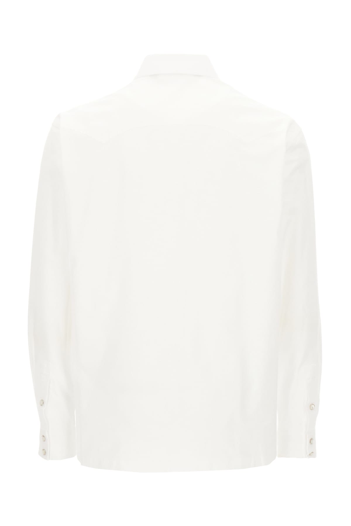 Shop Palm Angels White Cotton Shirt