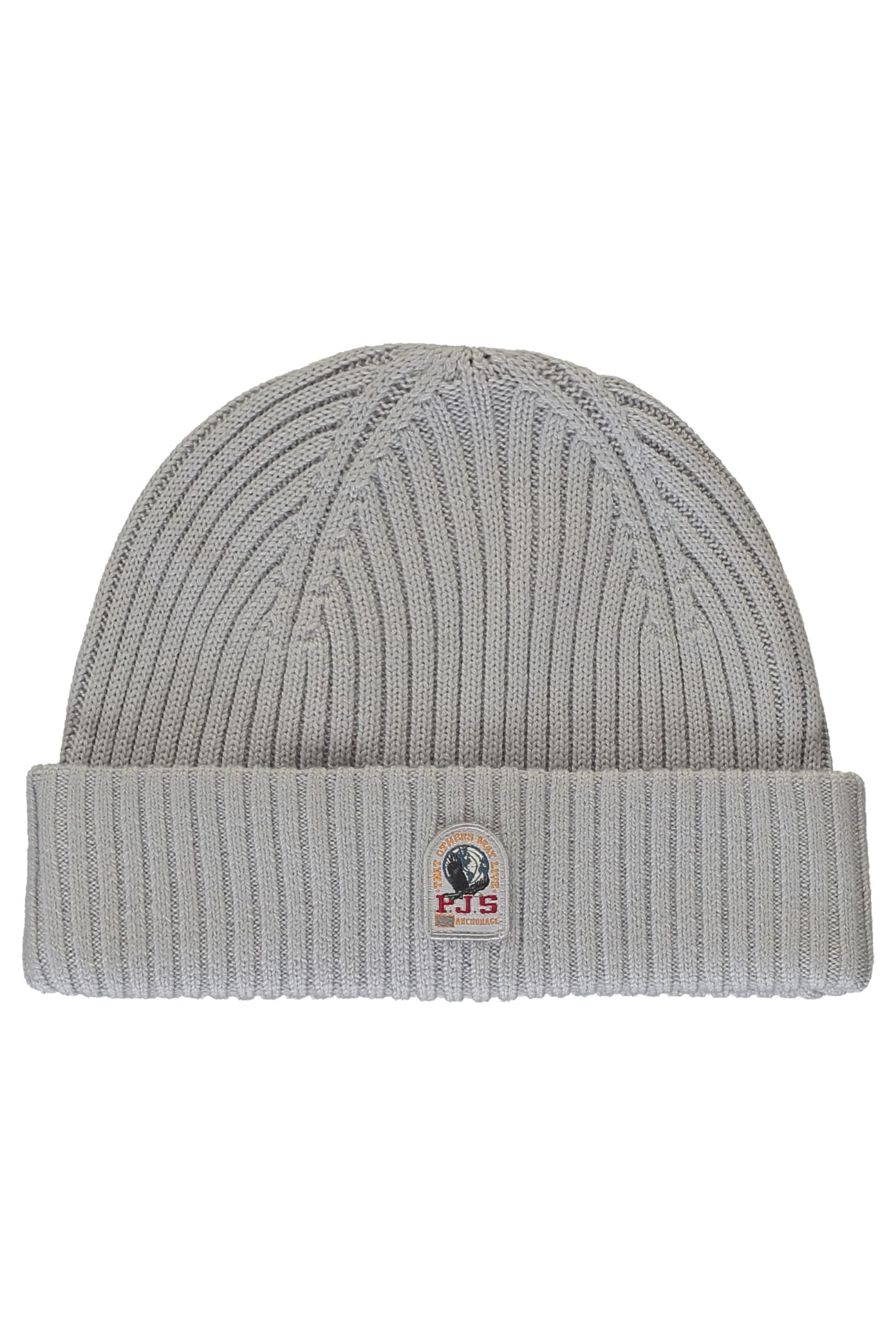 Parajumpers Ribbed Knit Beanie In Grey