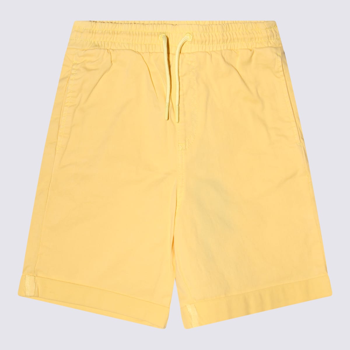 Shop Kenzo Yellow Cotton Shorts