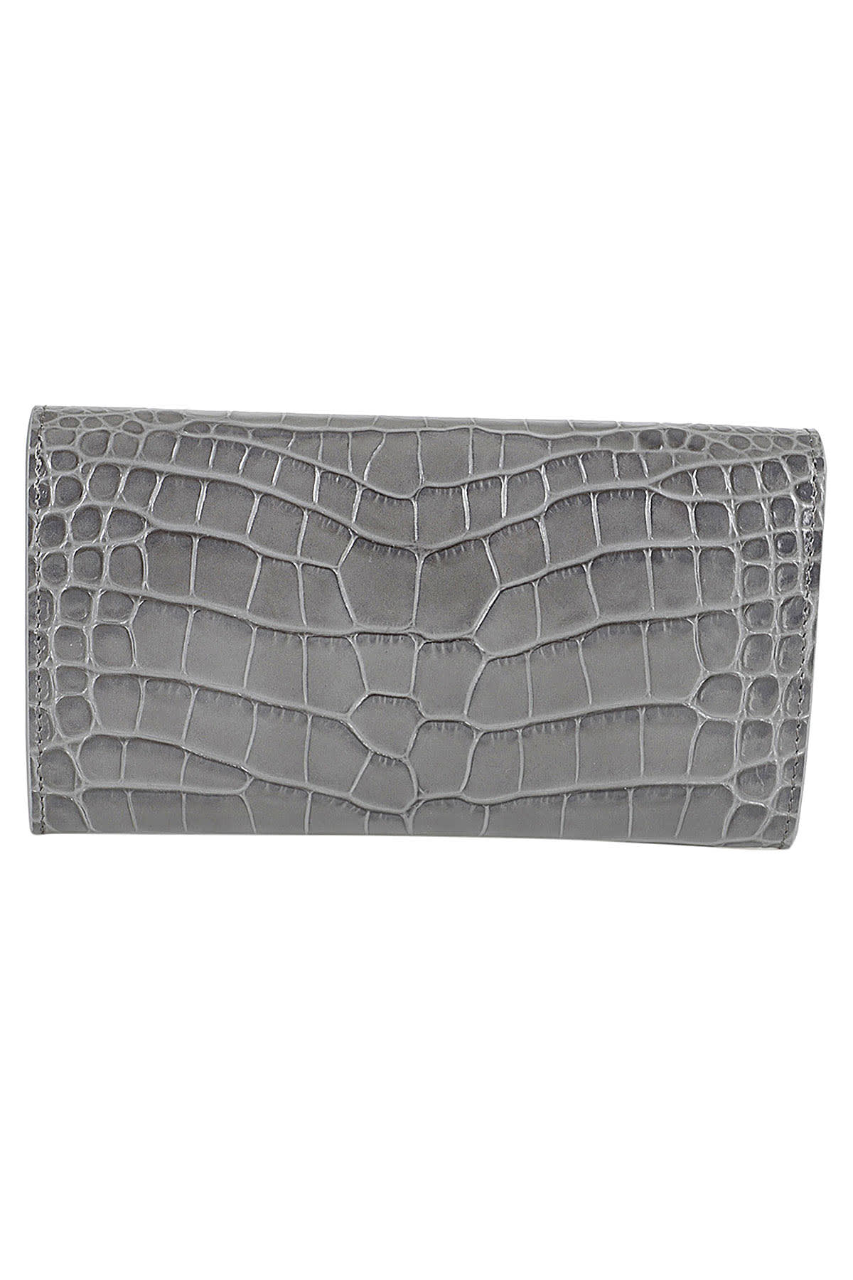 Shop Victoria Beckham Wallet On Chain In Slate Grey