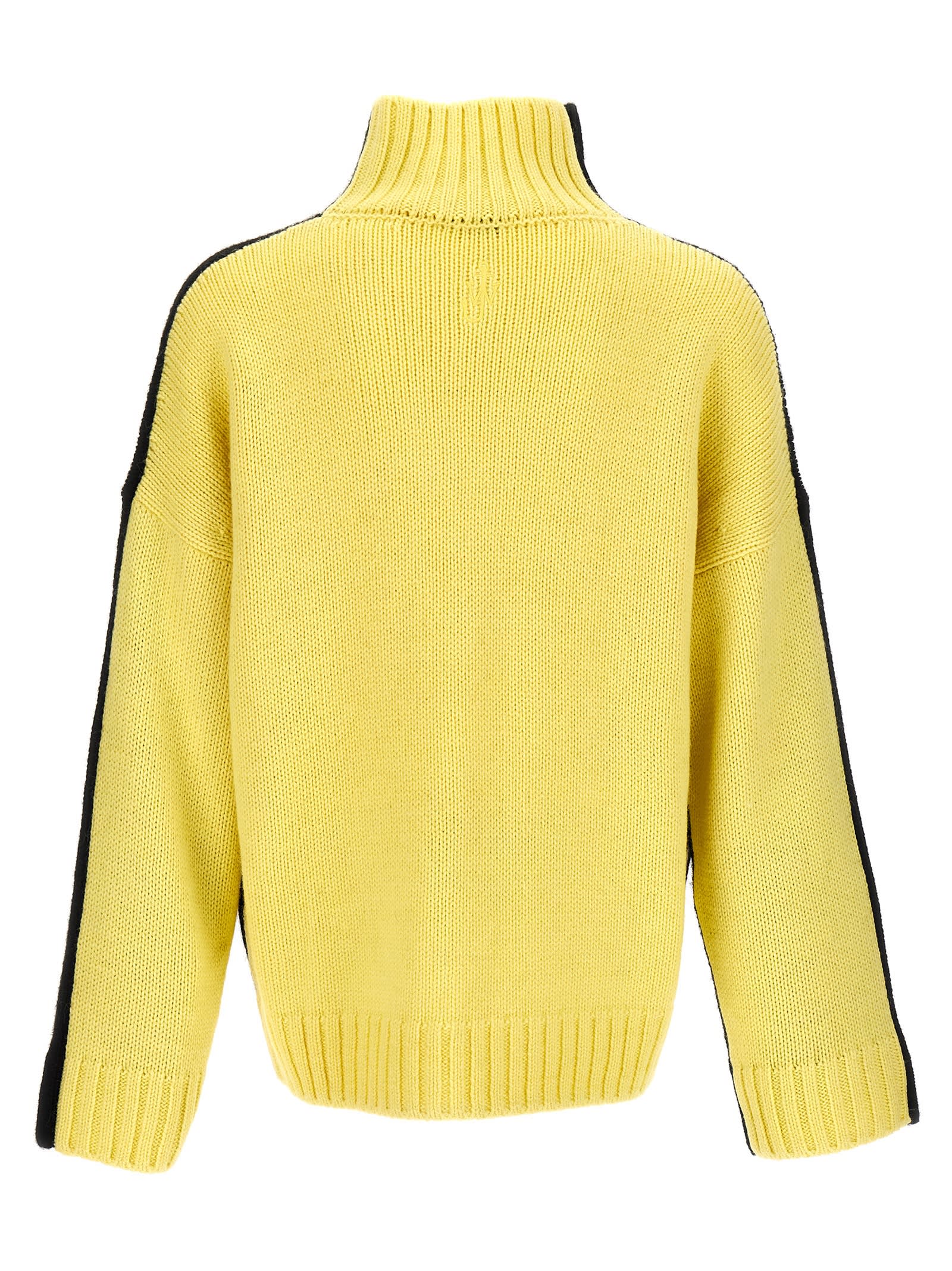 Shop Jw Anderson Logo Embroidery Two-color Sweater