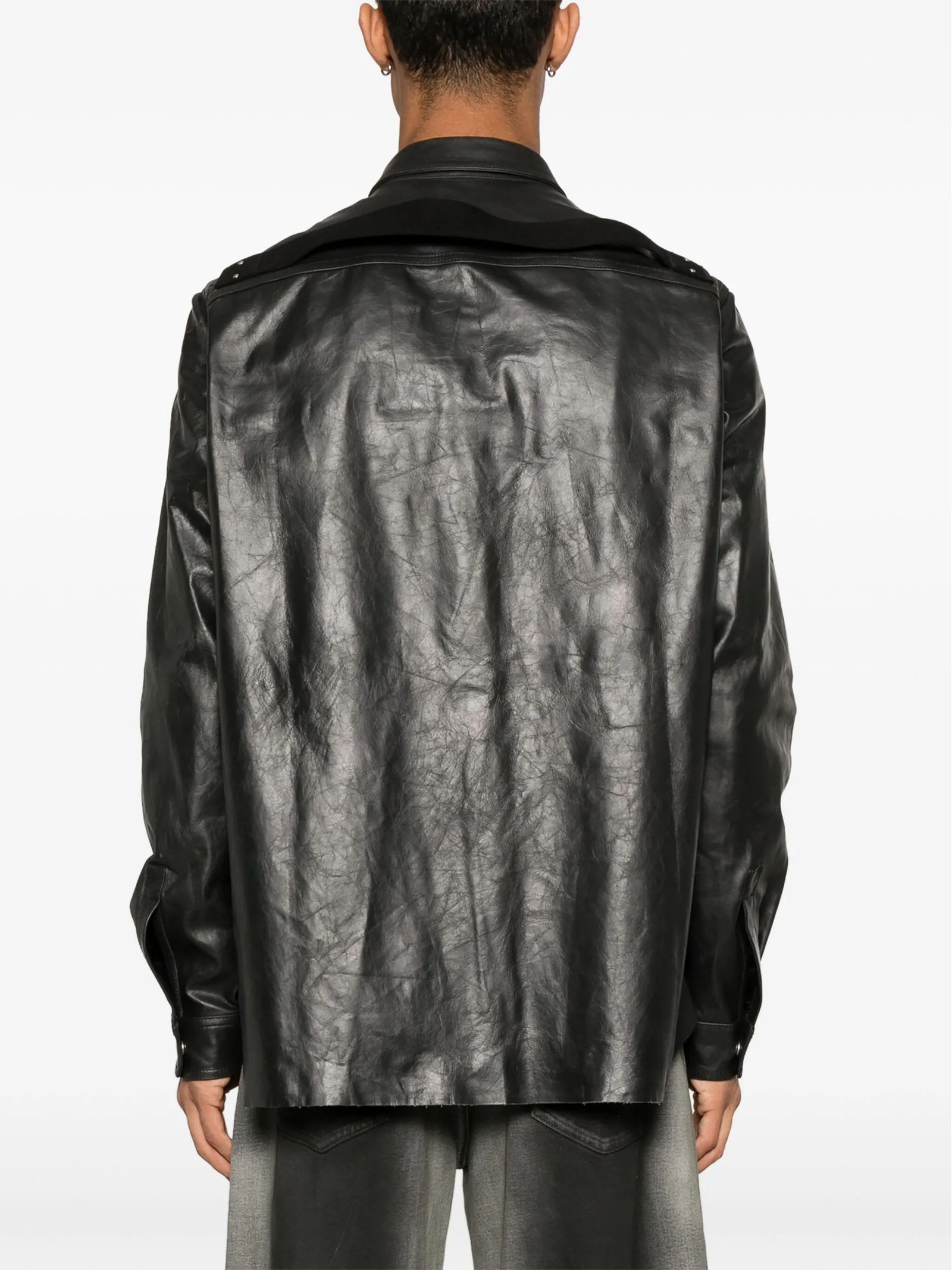 Rick Owens Shirts Black In Black