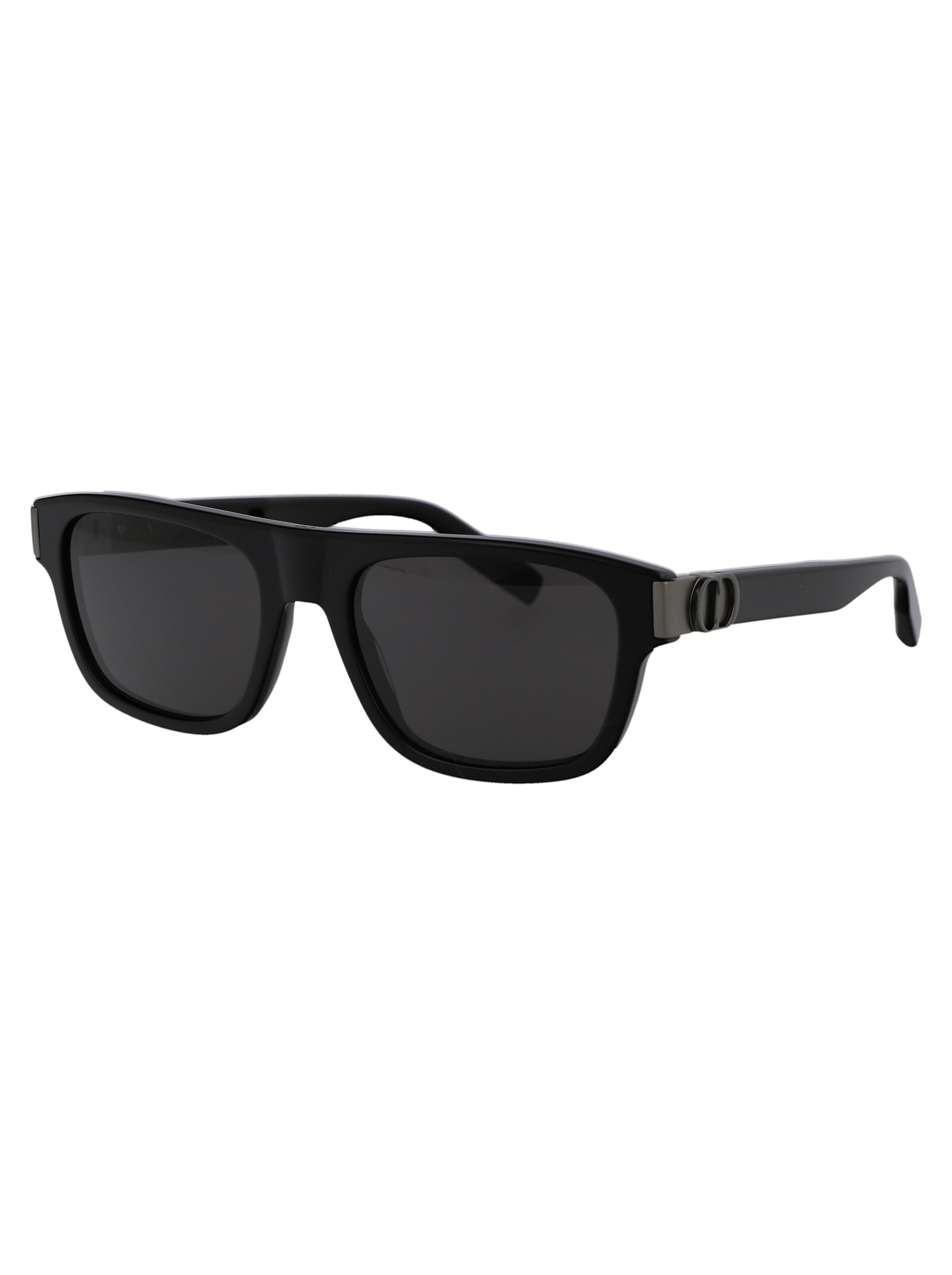 Shop Dior Cd Icon S3i Sunglasses In 14a0 Shiny Black / Smoke