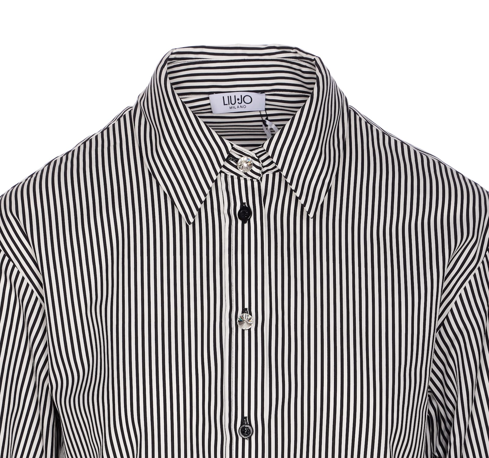 Liu •jo Striped Shirt In Gray