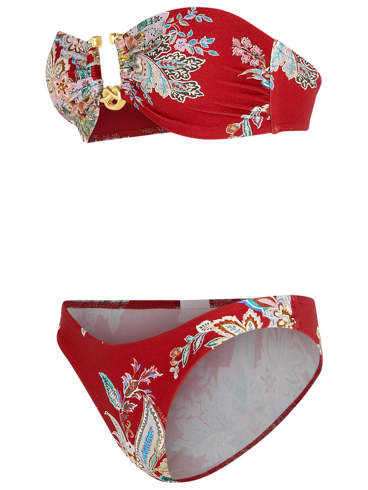 Zimmermann Rhiannon Knot Swimsuit In Red