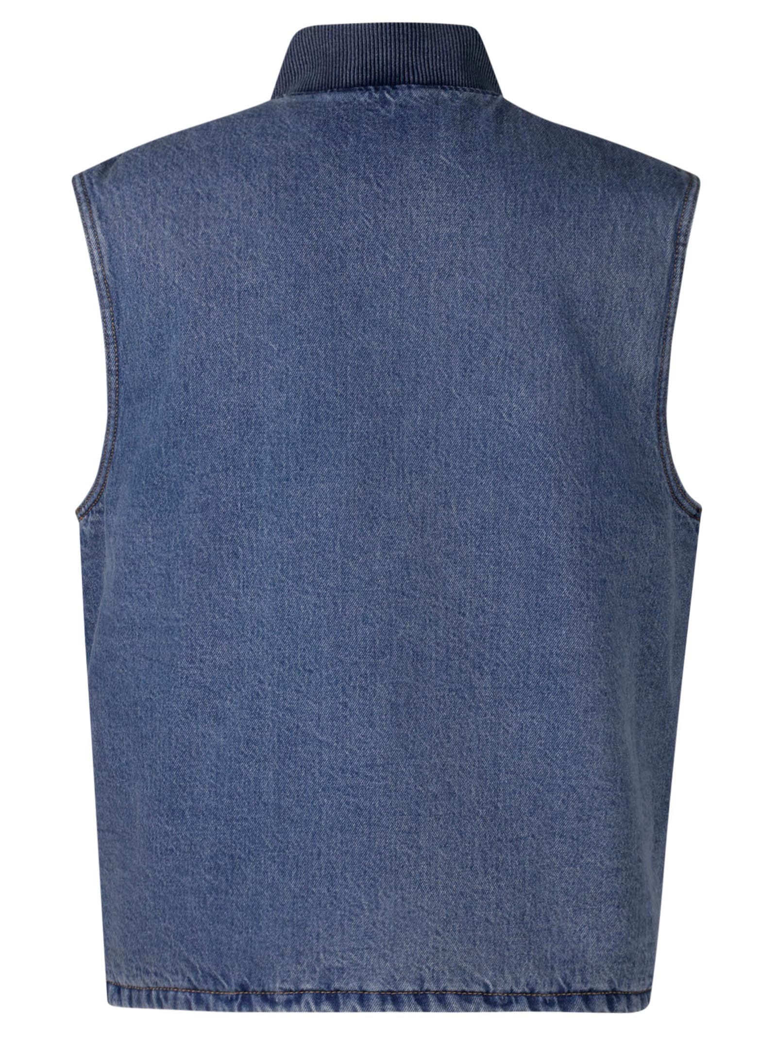 Levi's Workwear Sansome Padded Denim Vest In Navy