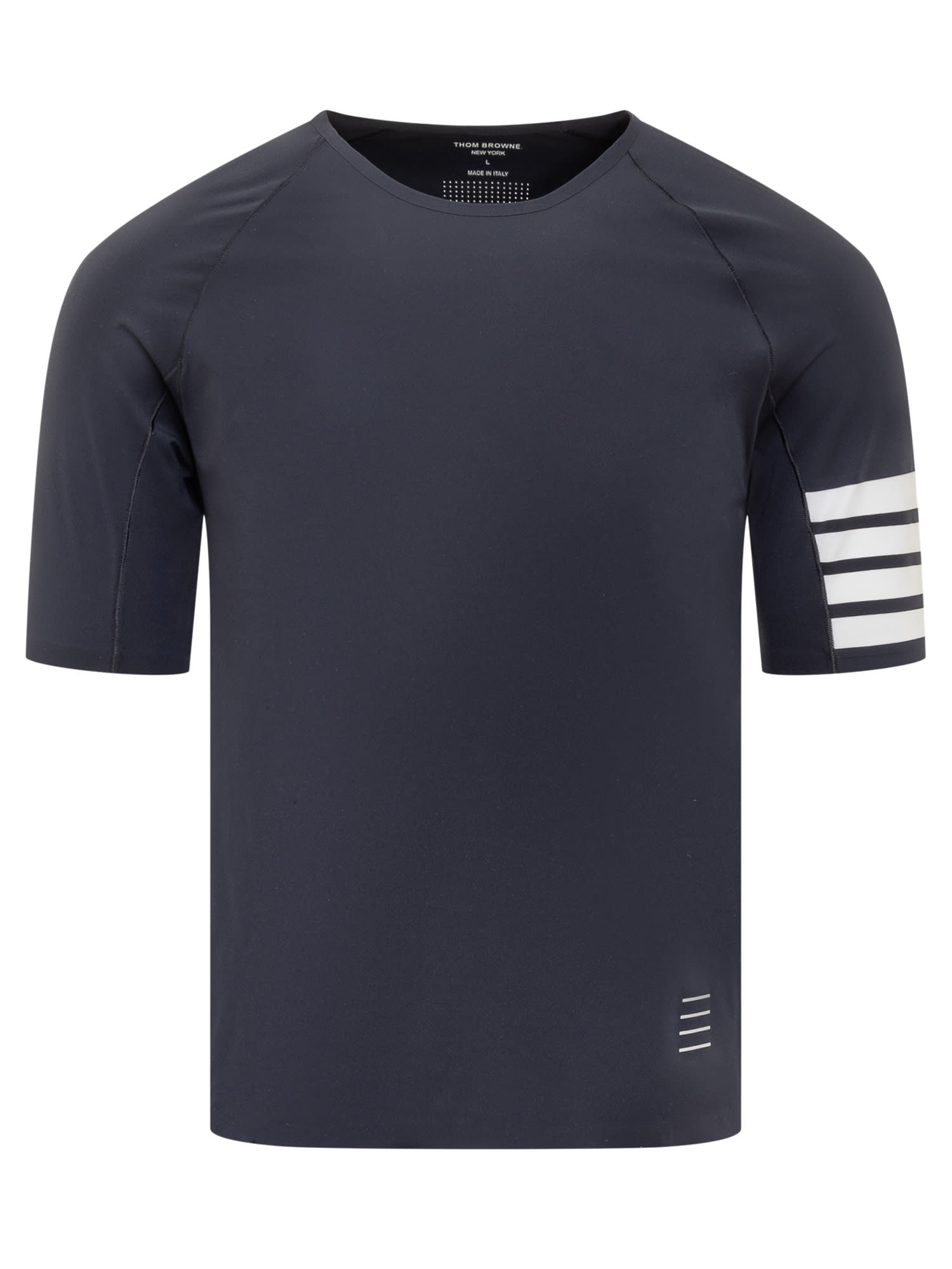 Shop Thom Browne Compression T-shirt In Navy