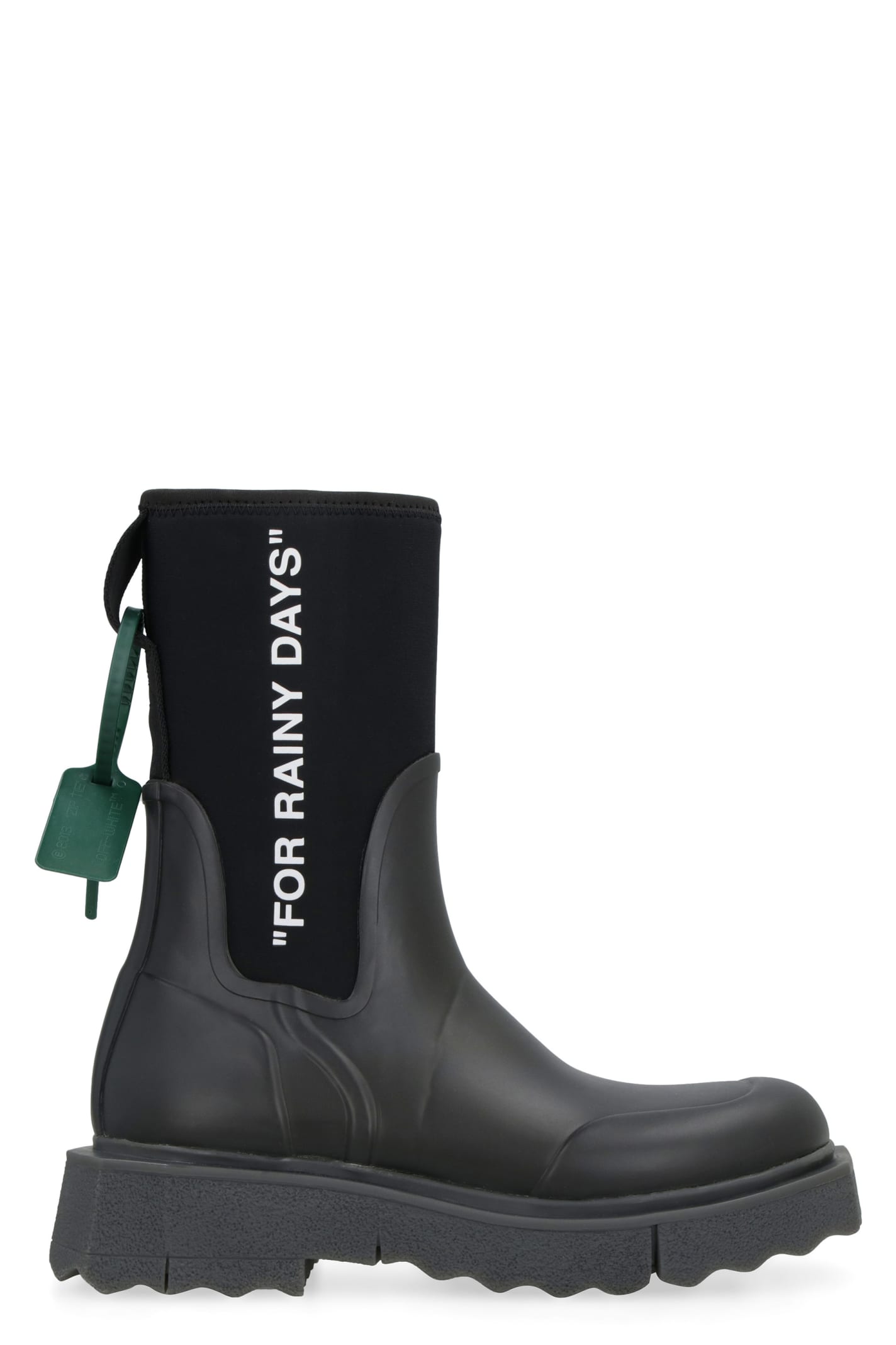 OFF-WHITE SPONGE WEDGE ANKLE BOOTS