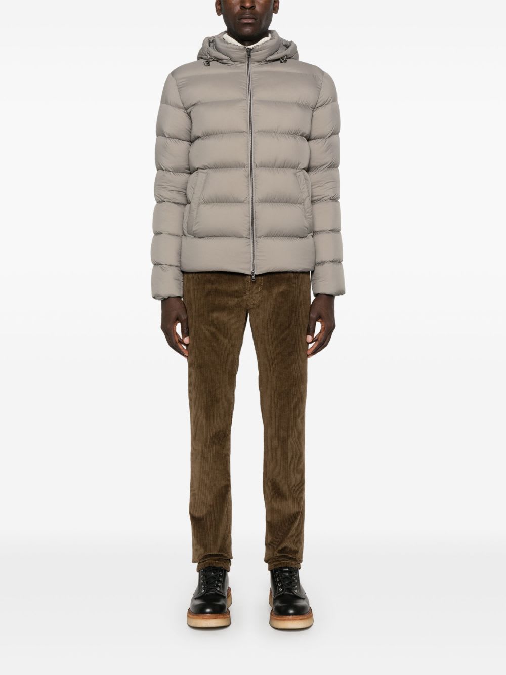 Herno Down Jacket In Gray