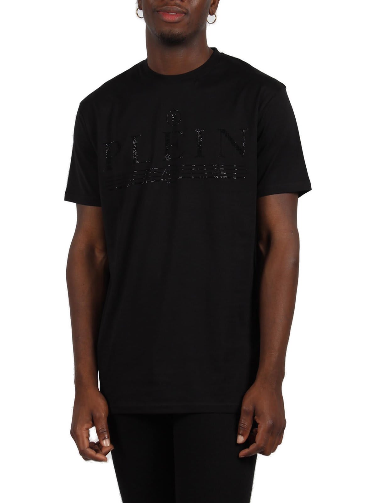 Shop Philipp Plein Ss Tattoo Round Neck T-shirt In Nero