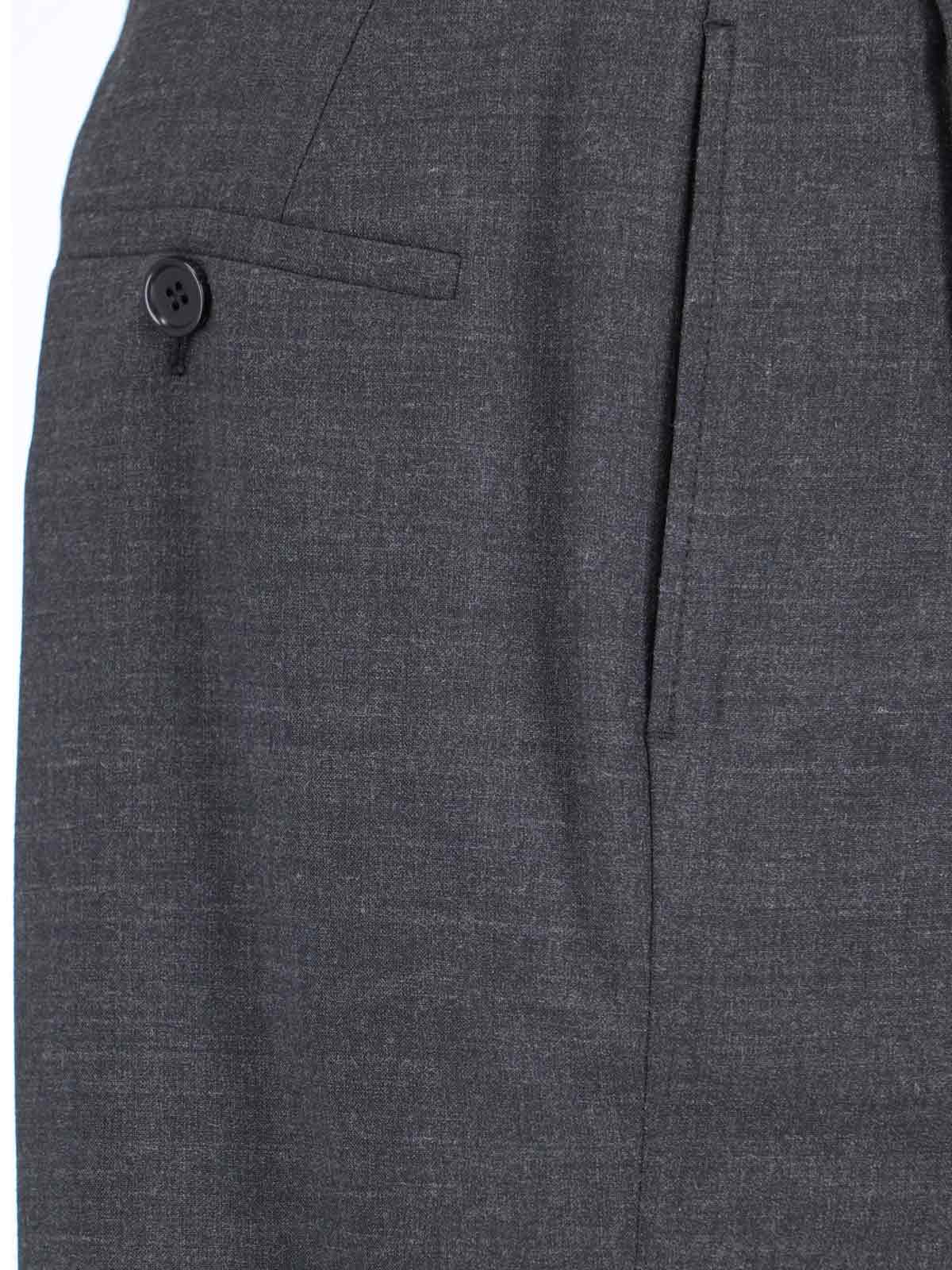 Aspesi Cotton Trousers In Antracite / Charcoal