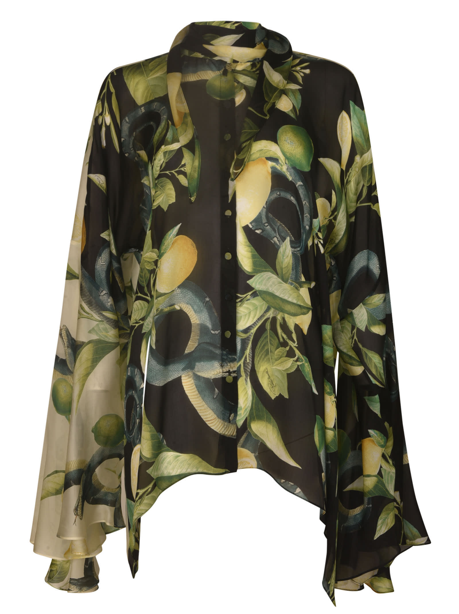Printed Oversized Blouse