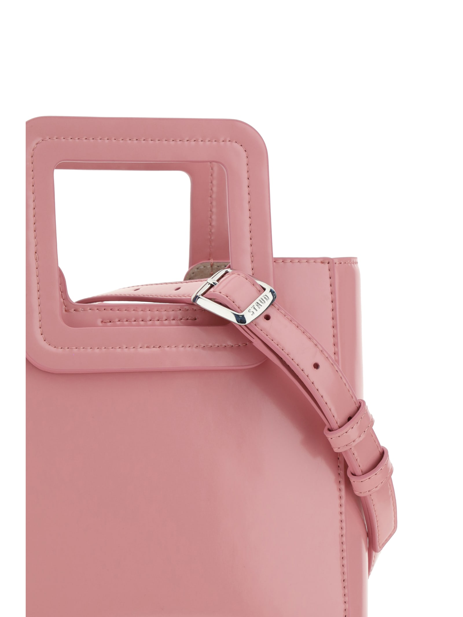 Shop Staud Mini Shirley Handbag In Cherryblossom