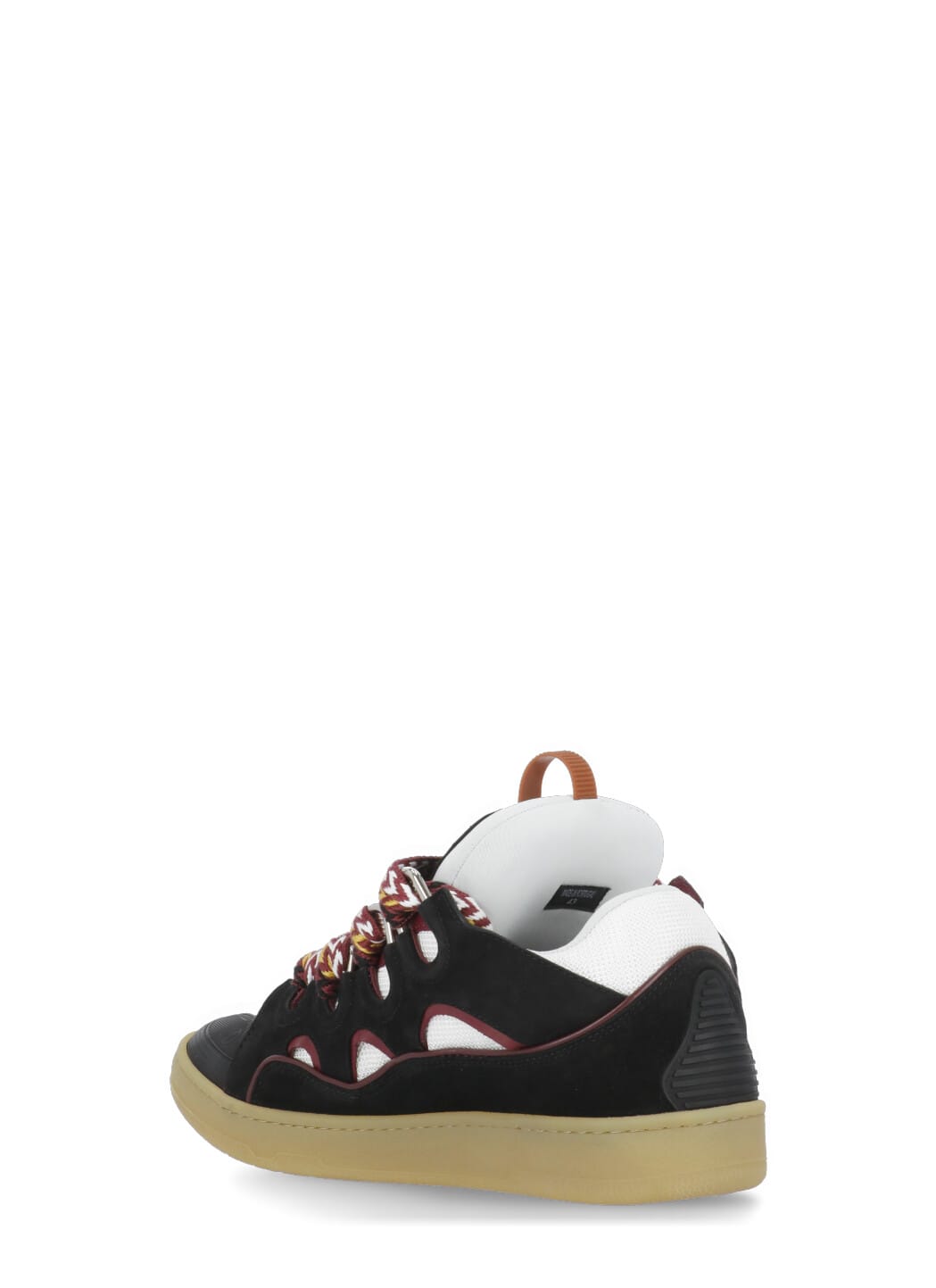 Shop Lanvin Curb Sneakers In Honey Black