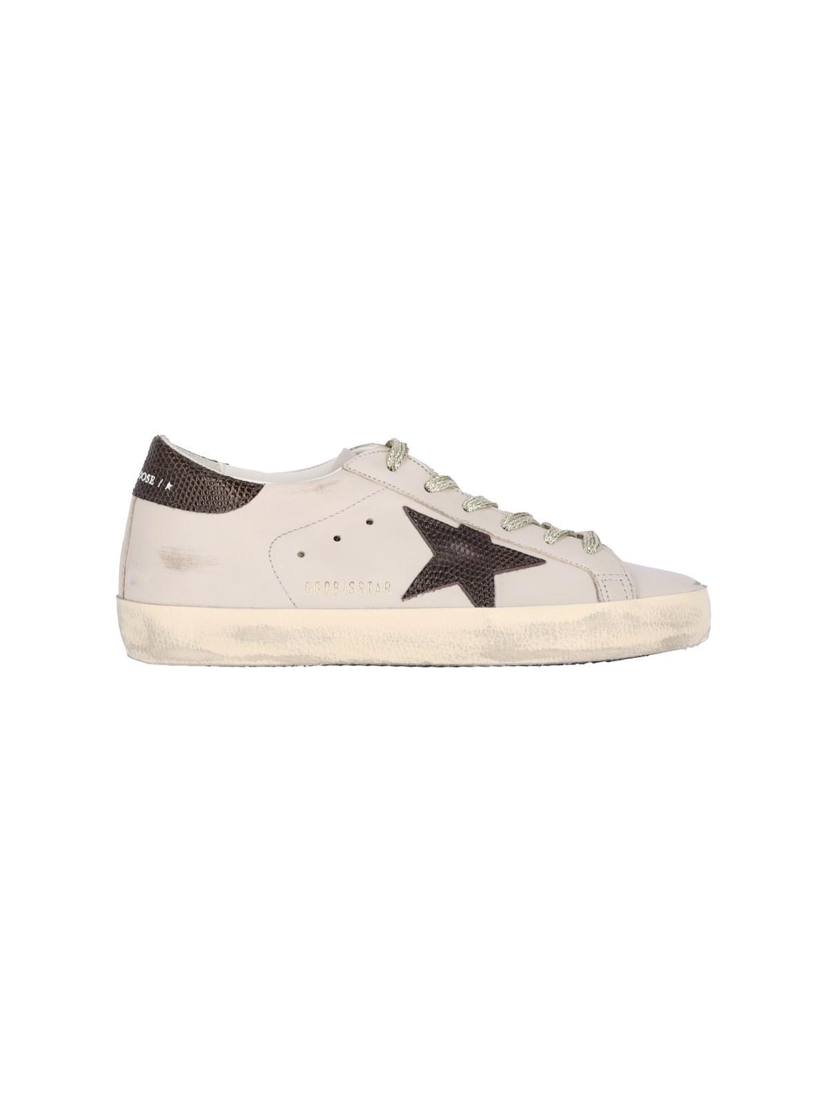 Shop Golden Goose Super-star Sneakers In Grey