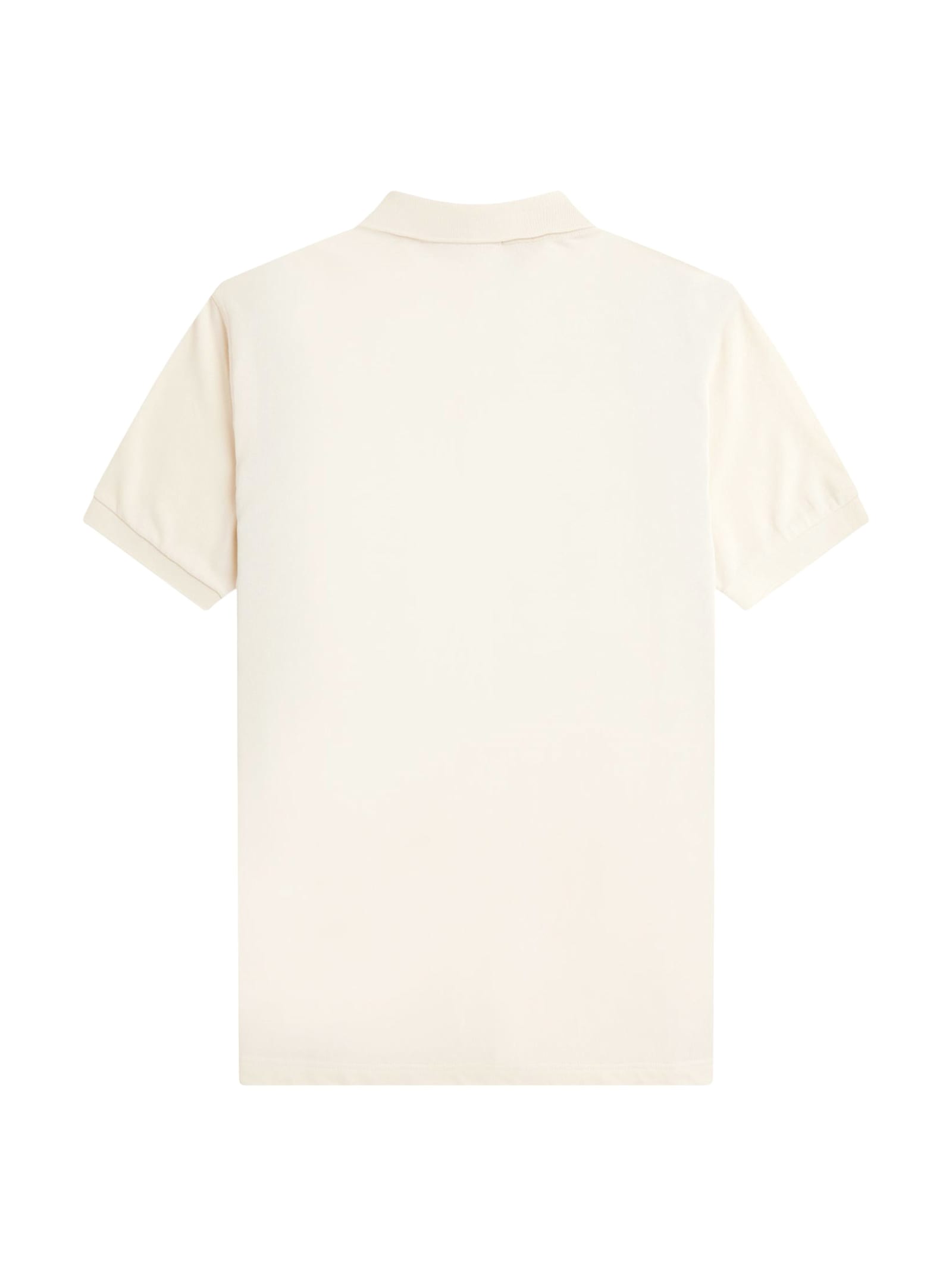 Fred Perry Cotton Piquet Polo Shirt With Towel Inserts In Beige
