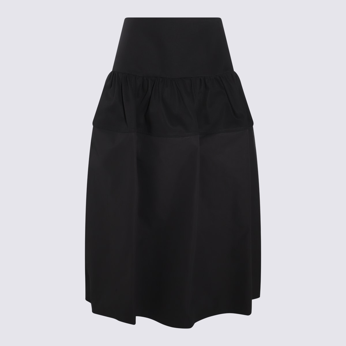 Jil Sander Black Cotton Skirt