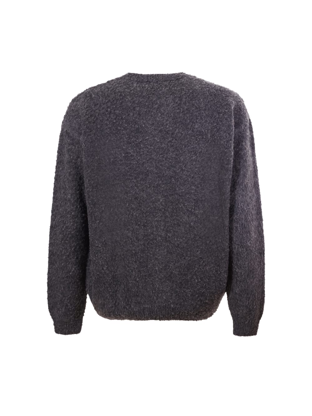 Shop Msgm Crew-neck Sweater  In Anthracite