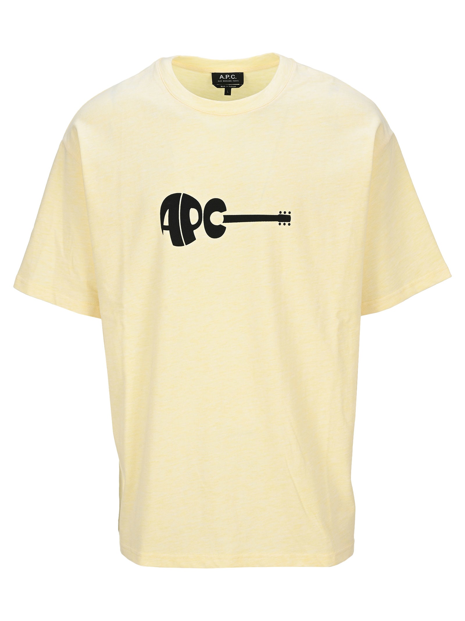 Click to view more detailed imagery on our partner's website A.p.c. Guitar T-shirt In Yellow Ocra