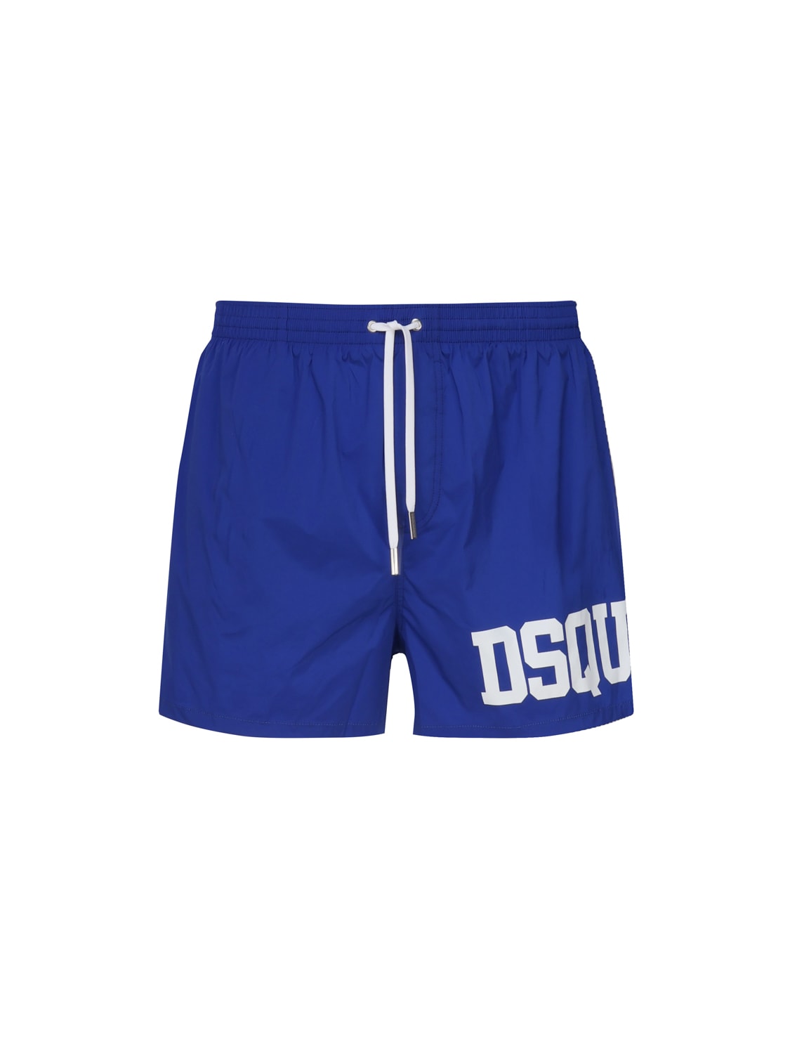 Shop Dsquared2 Logo Swimsuit In Contrasting Color In Blue