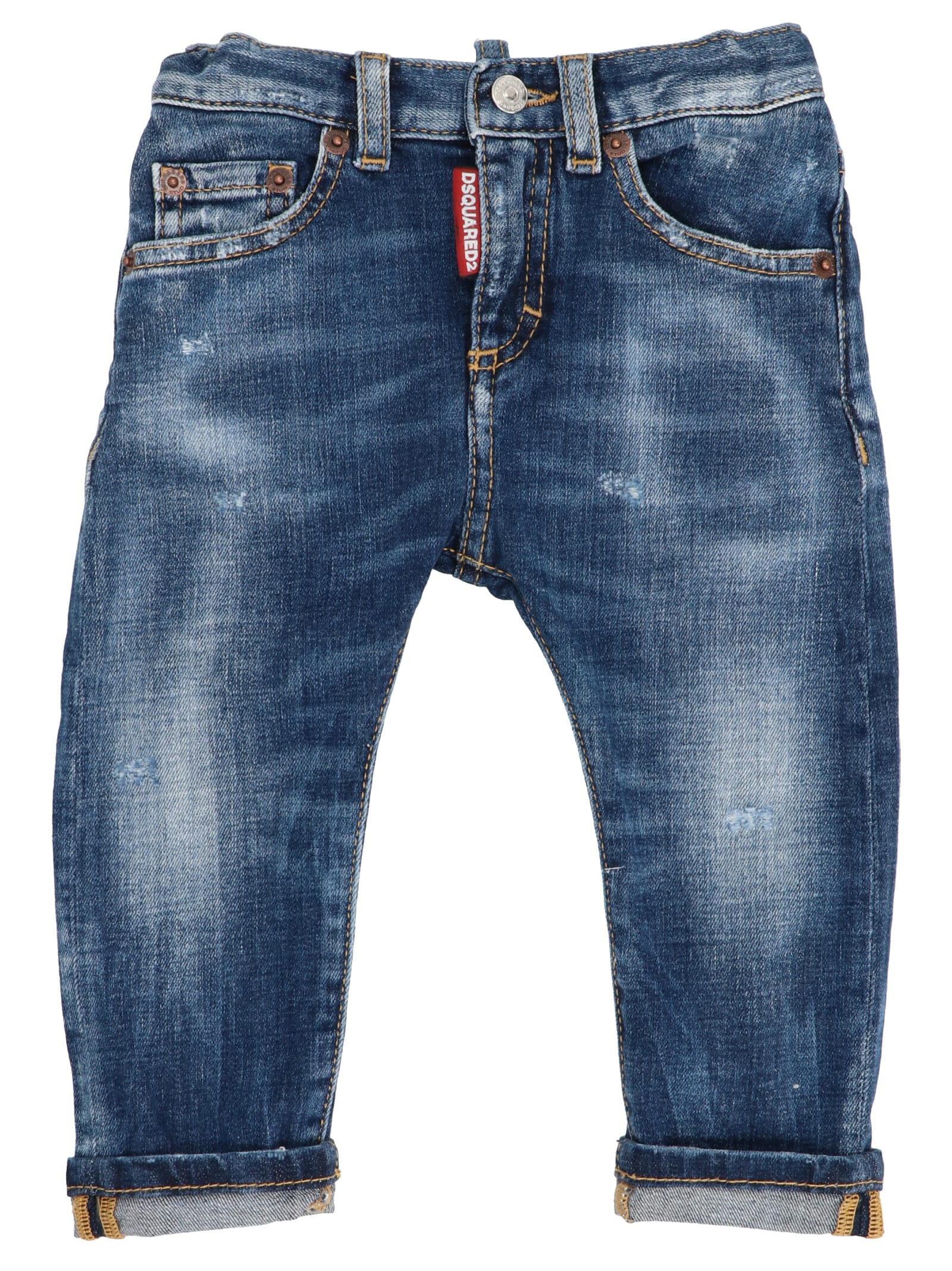 Dsquared2 Used-effect Denim Jeans
