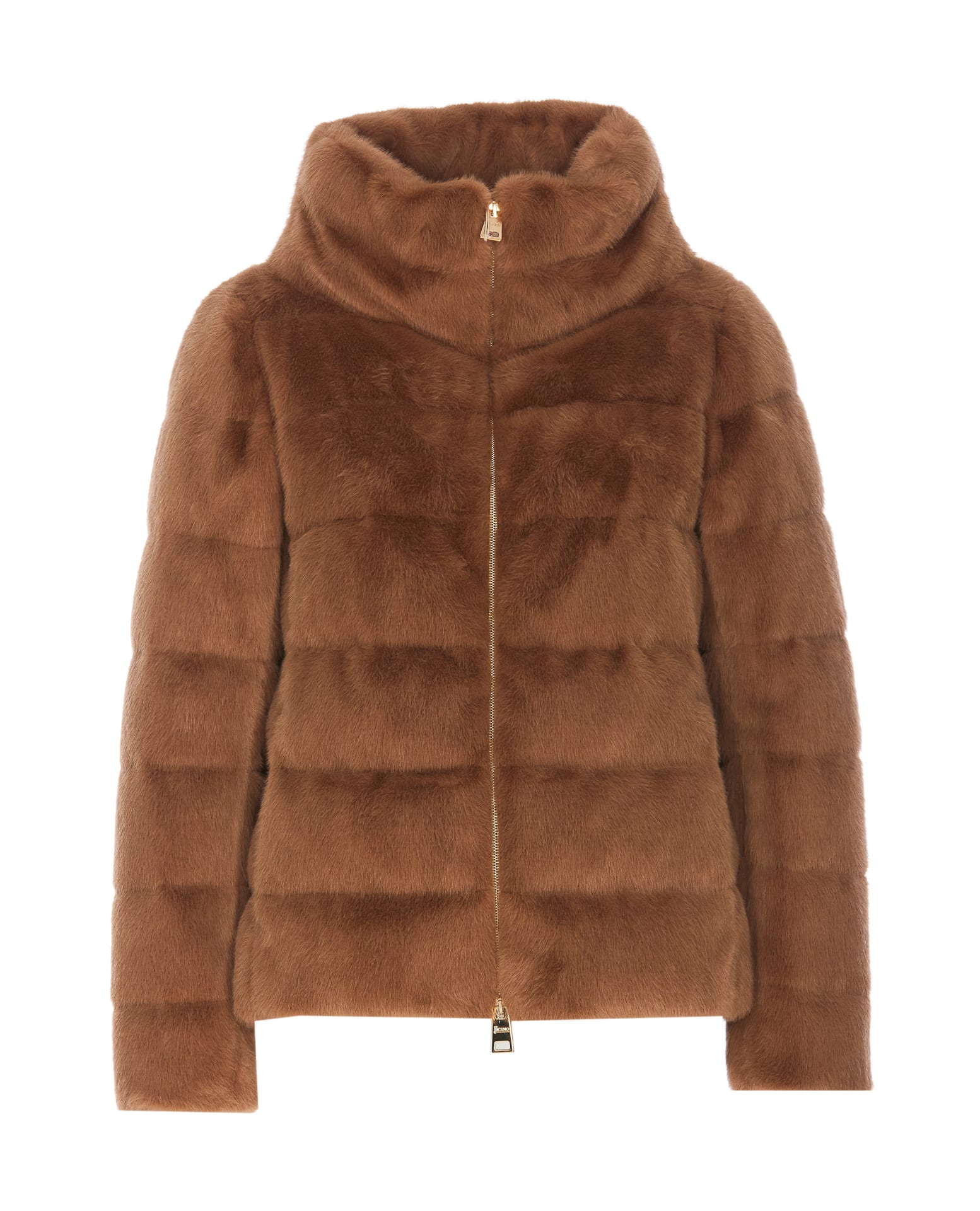 Fur Effect Cape Jacket