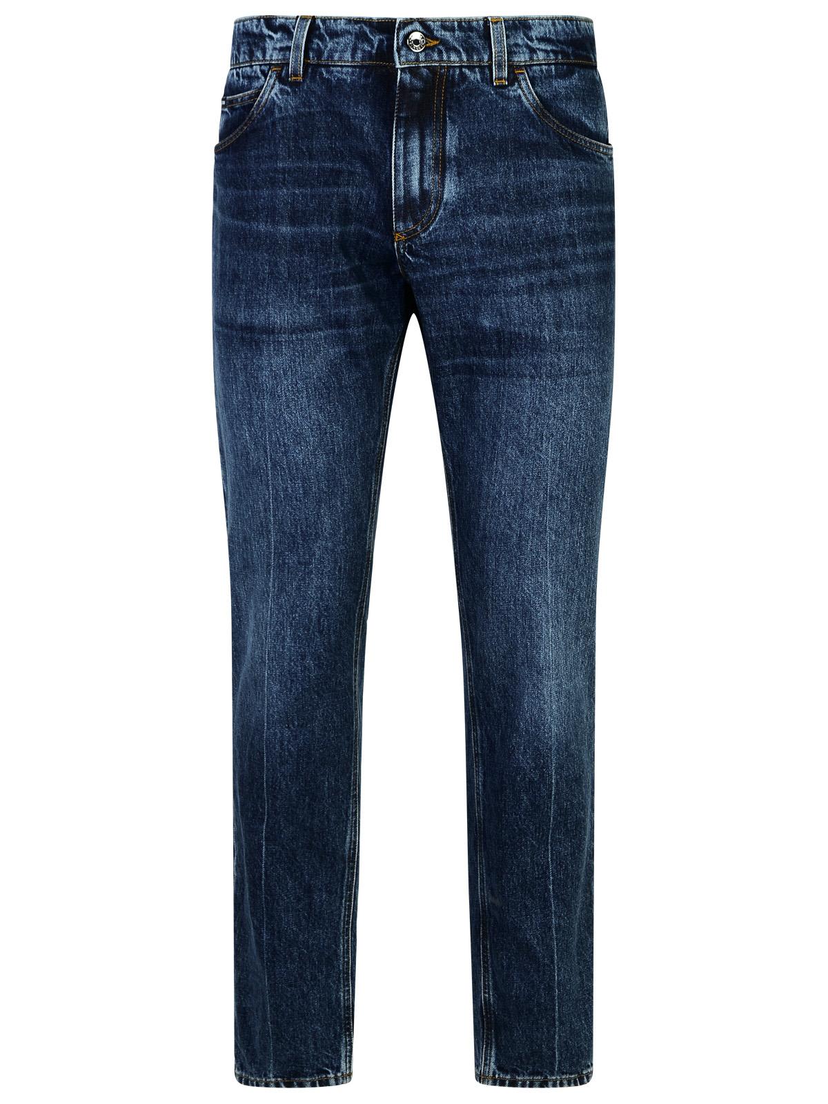 Shop Dolce & Gabbana Blue Cotton Jeans