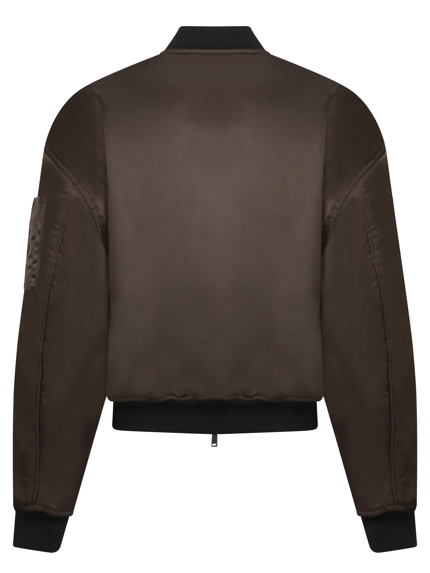 Shop Dsquared2 80s Brown Bomber Jacket