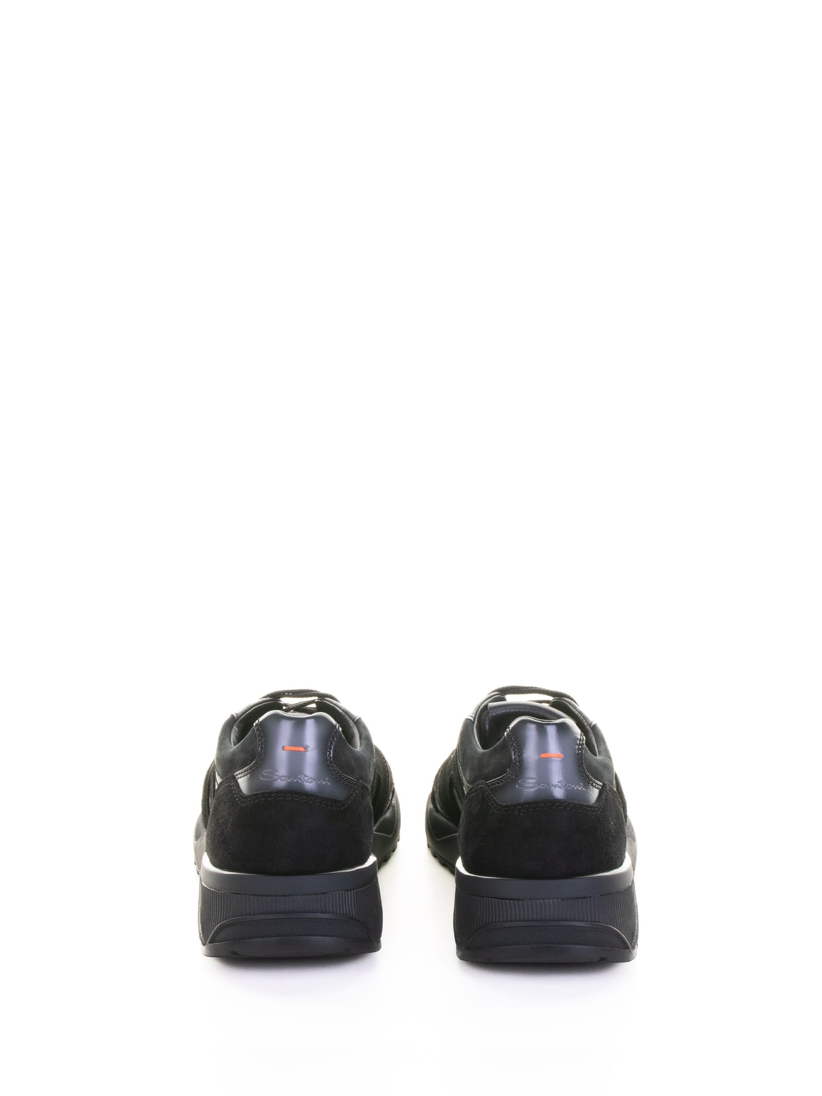 Santoni Sneakers Black In Black