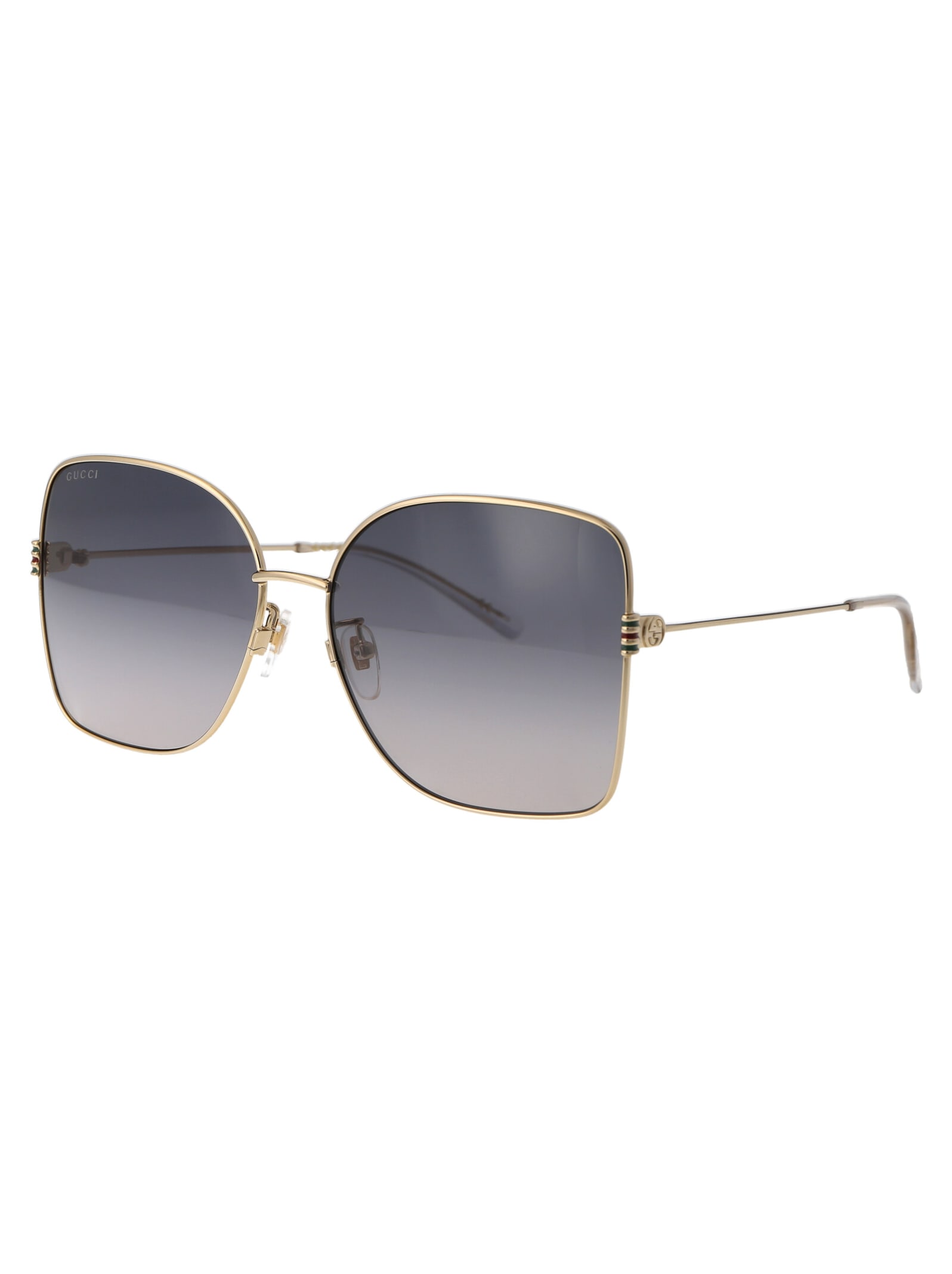 Shop Gucci Gg1282sa Sunglasses In 002 Gold Gold Grey