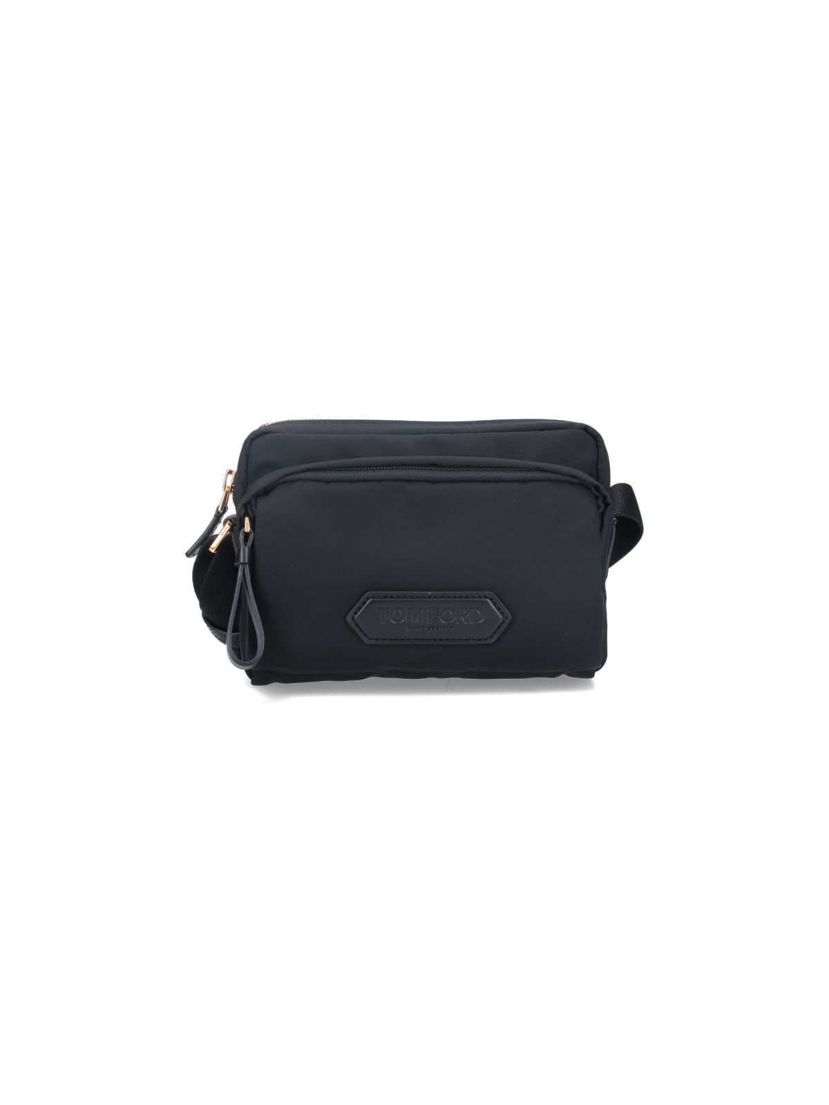 Shop Tom Ford Messenger Mini Bag In Black