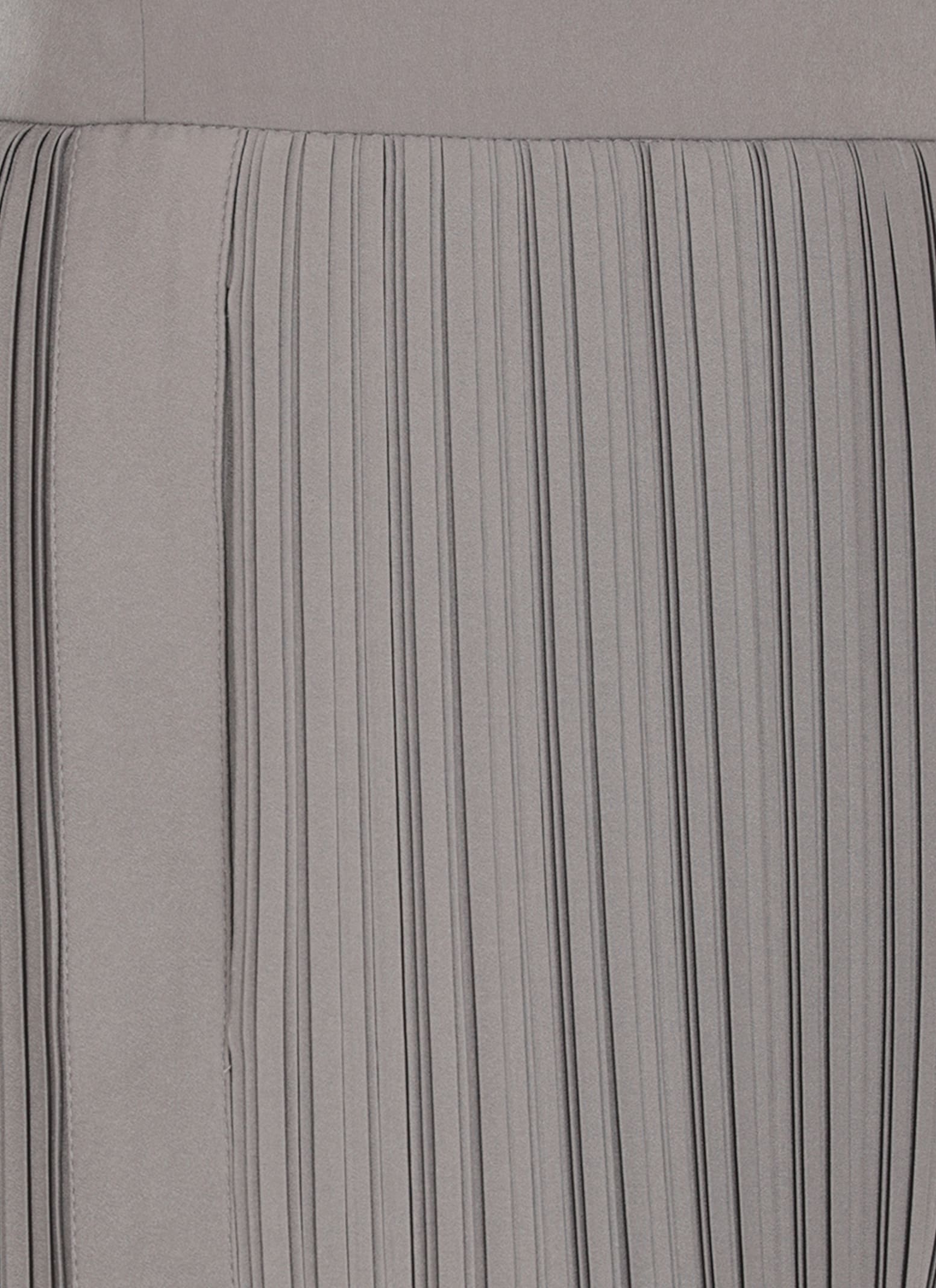 Lanvin Loose Fit Pleated Wide Leg Trousers In Grey