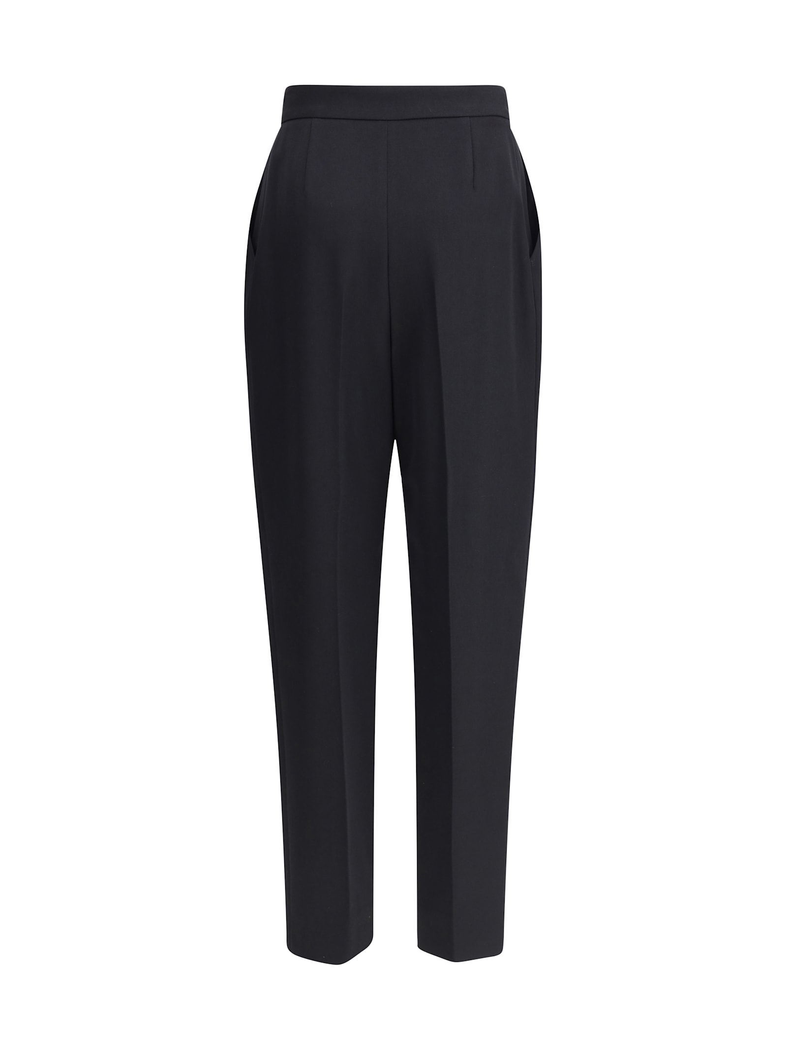 Balmain Cropped Straight-leg Wool Trousers