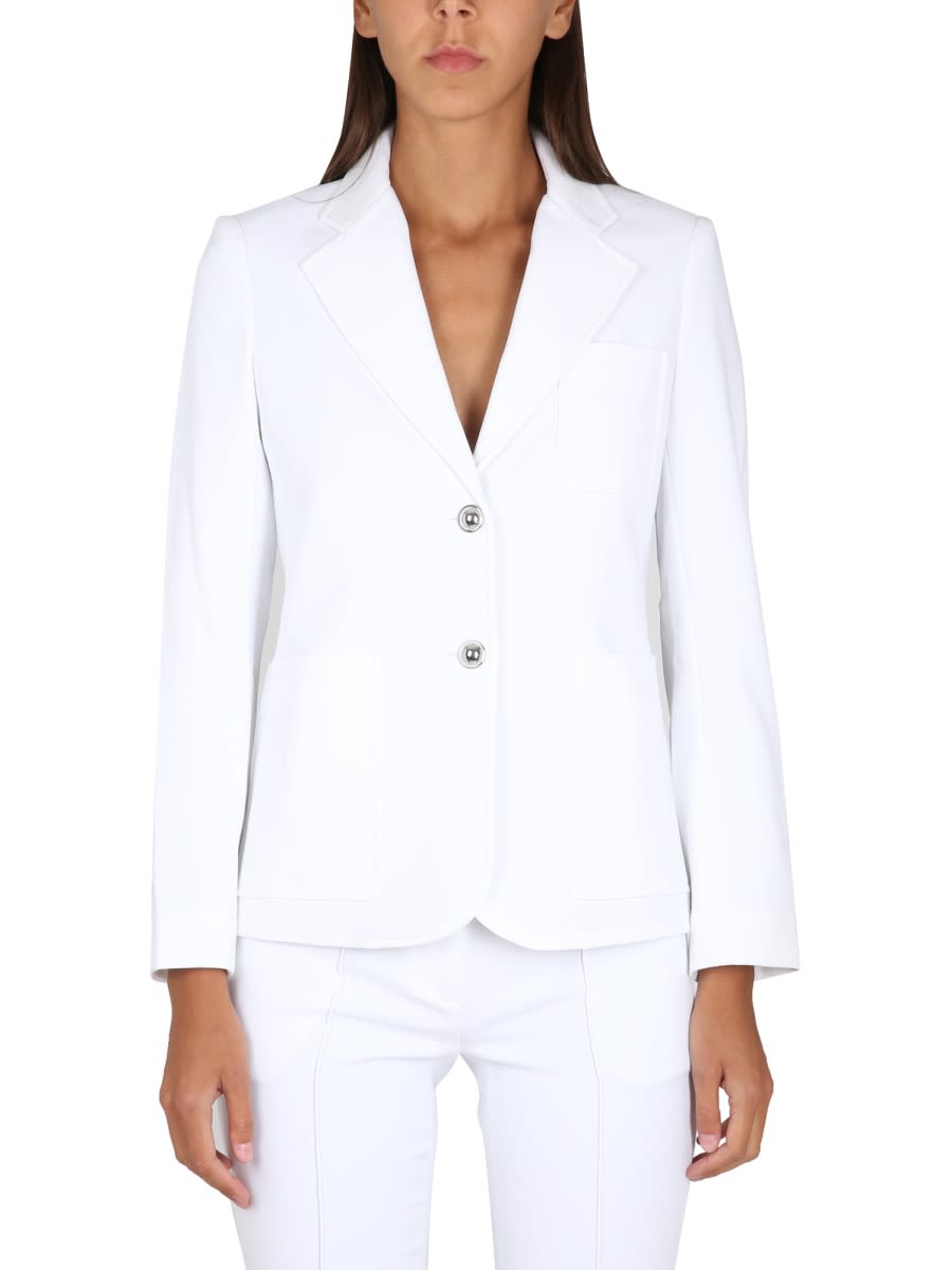 Michael Kors Jacket With Patch Pockets In White