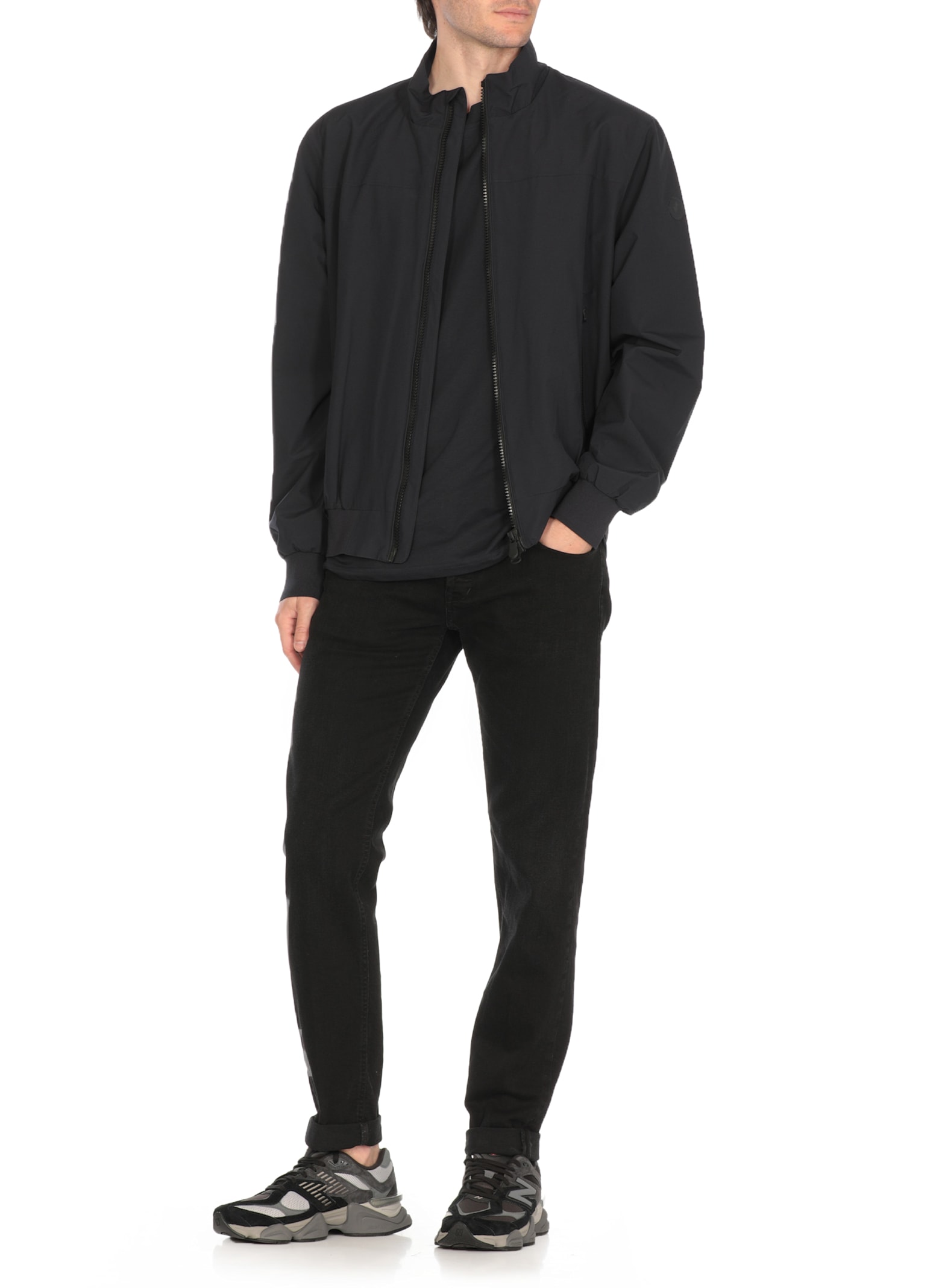 Save The Duck Blue Tech Fabric Waterproof Finlay Jacket In Blue