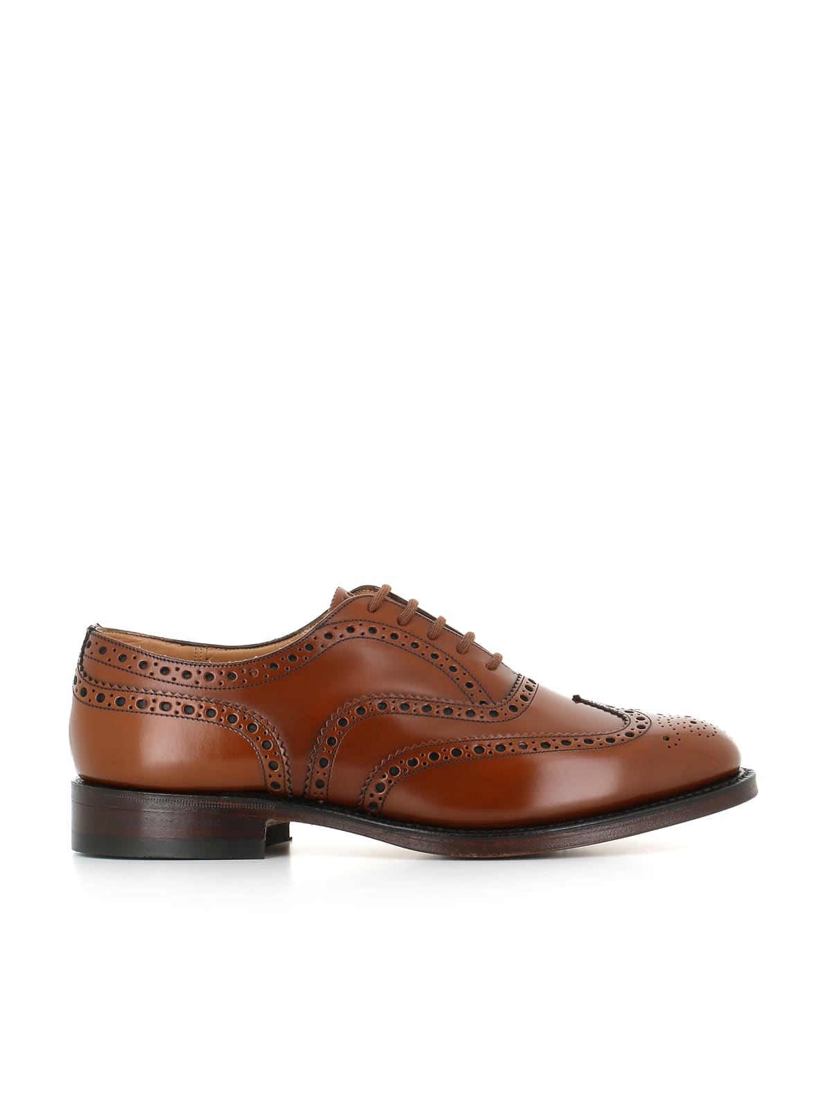 Church's Burwood Wingtip Leather Oxfords In Cognac