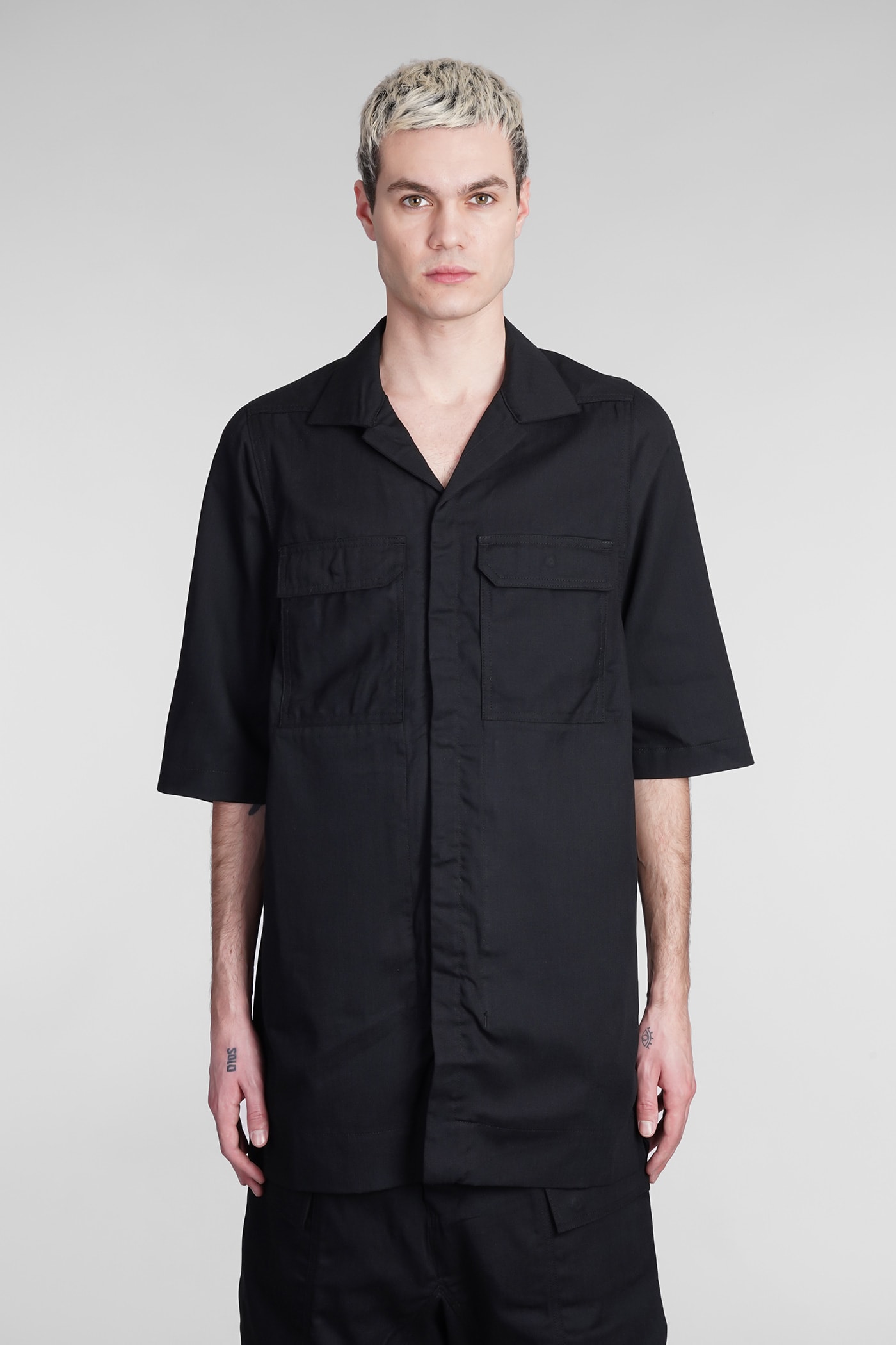 Drkshdw Magnum Shirt Shirt In Black Cotton