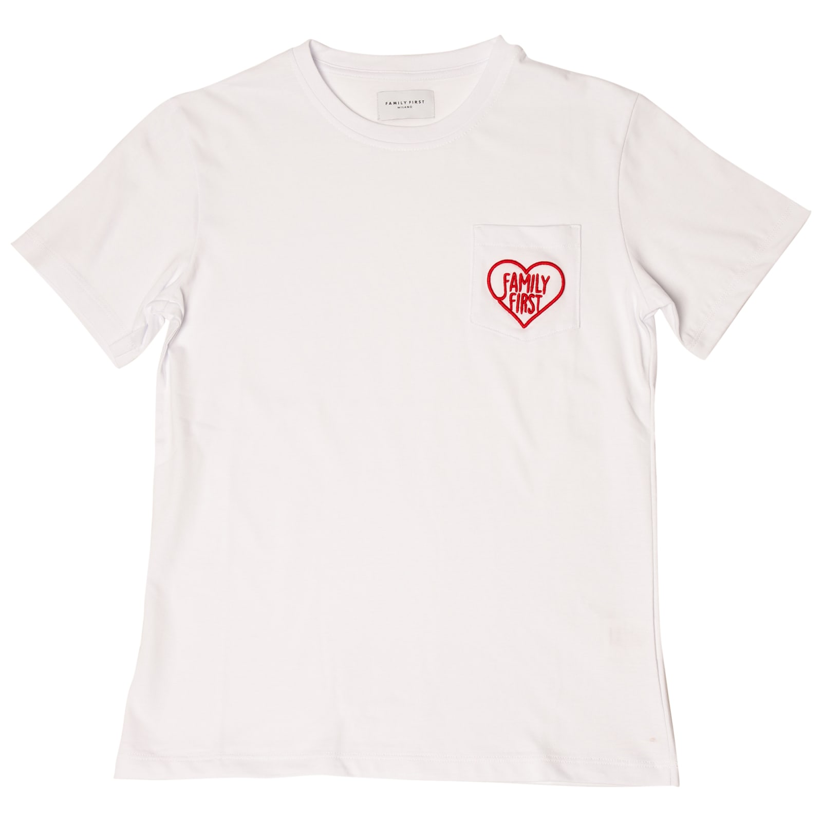 Family First Milano Kids' T-shirt In Bianco