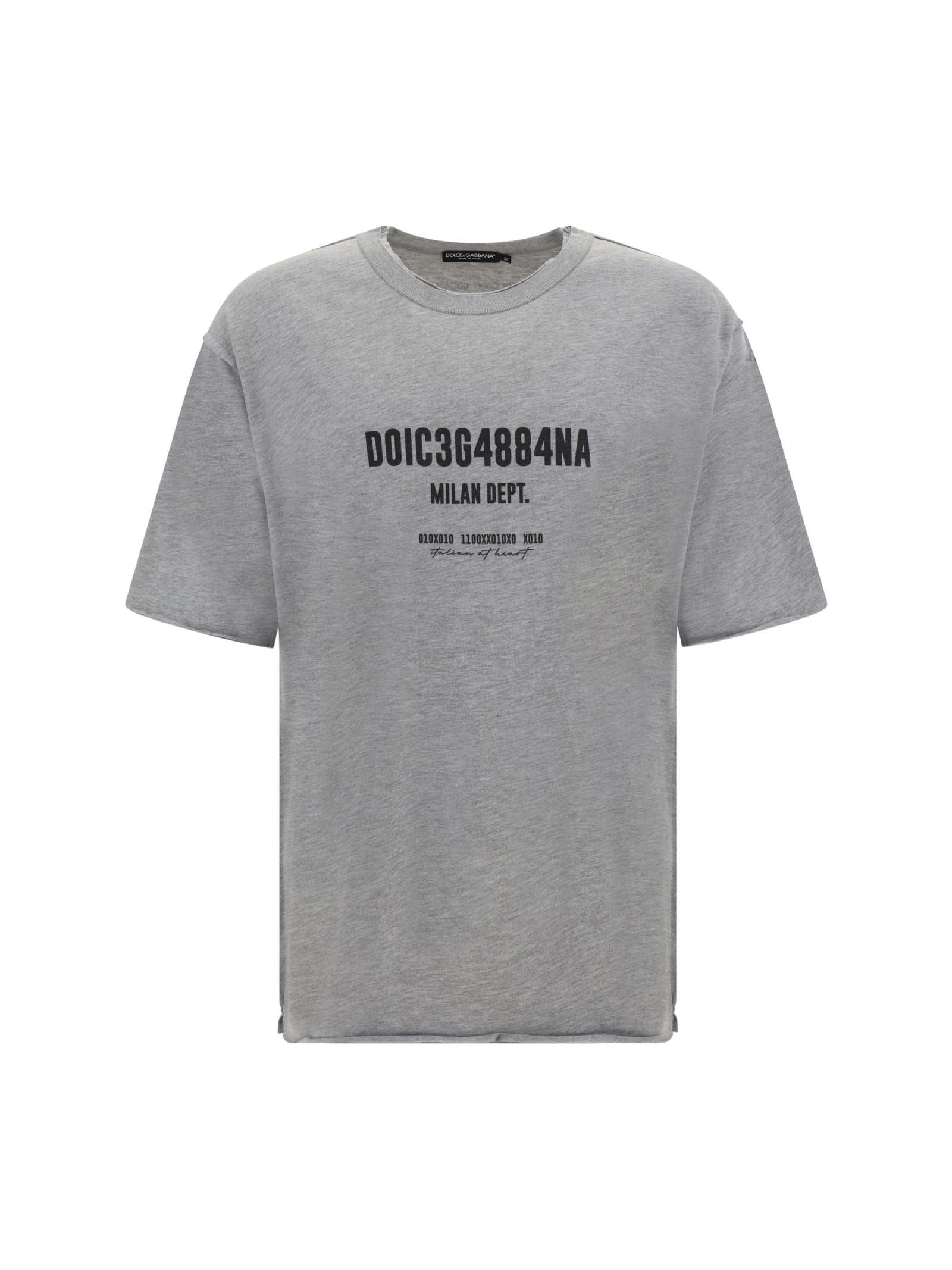 Shop Dolce & Gabbana T-shirt In Gray