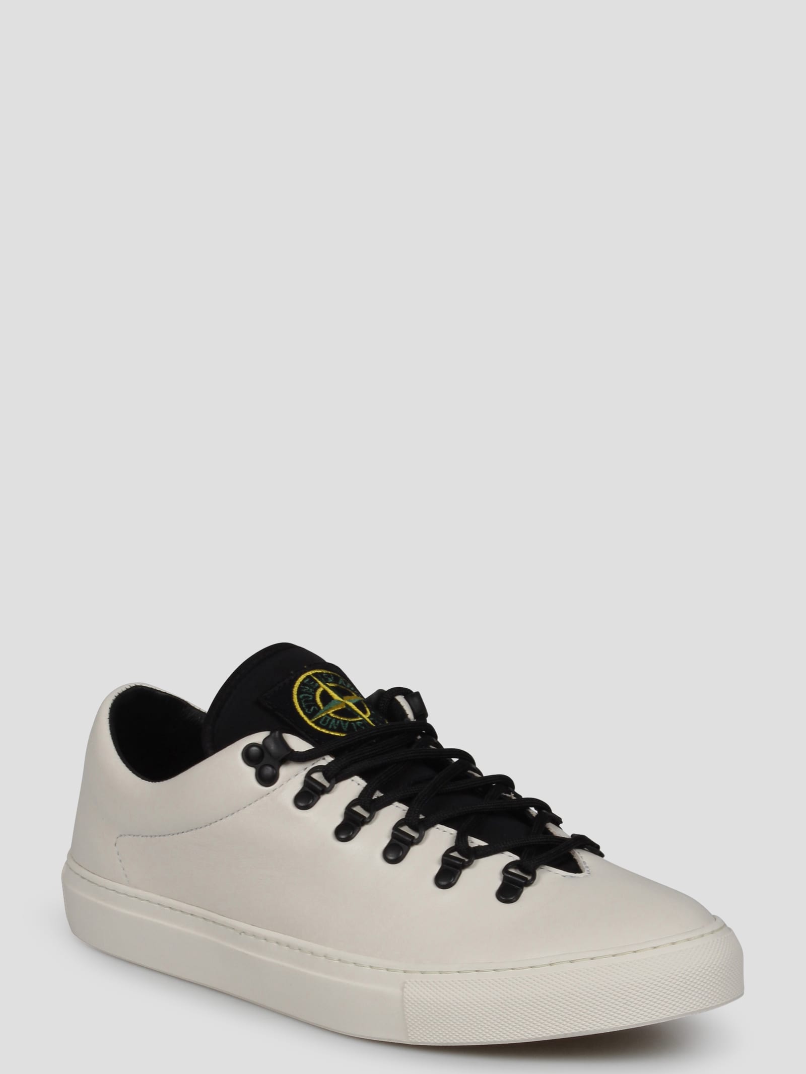 STONE ISLAND LEATHER SNEAKERS 