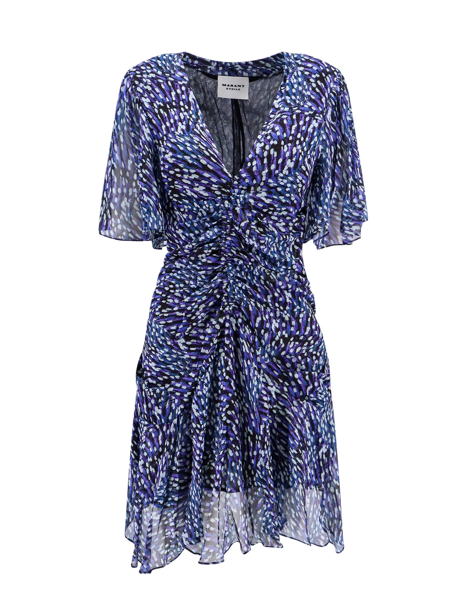 Shop Marant Etoile Vivienne Dress In Blue