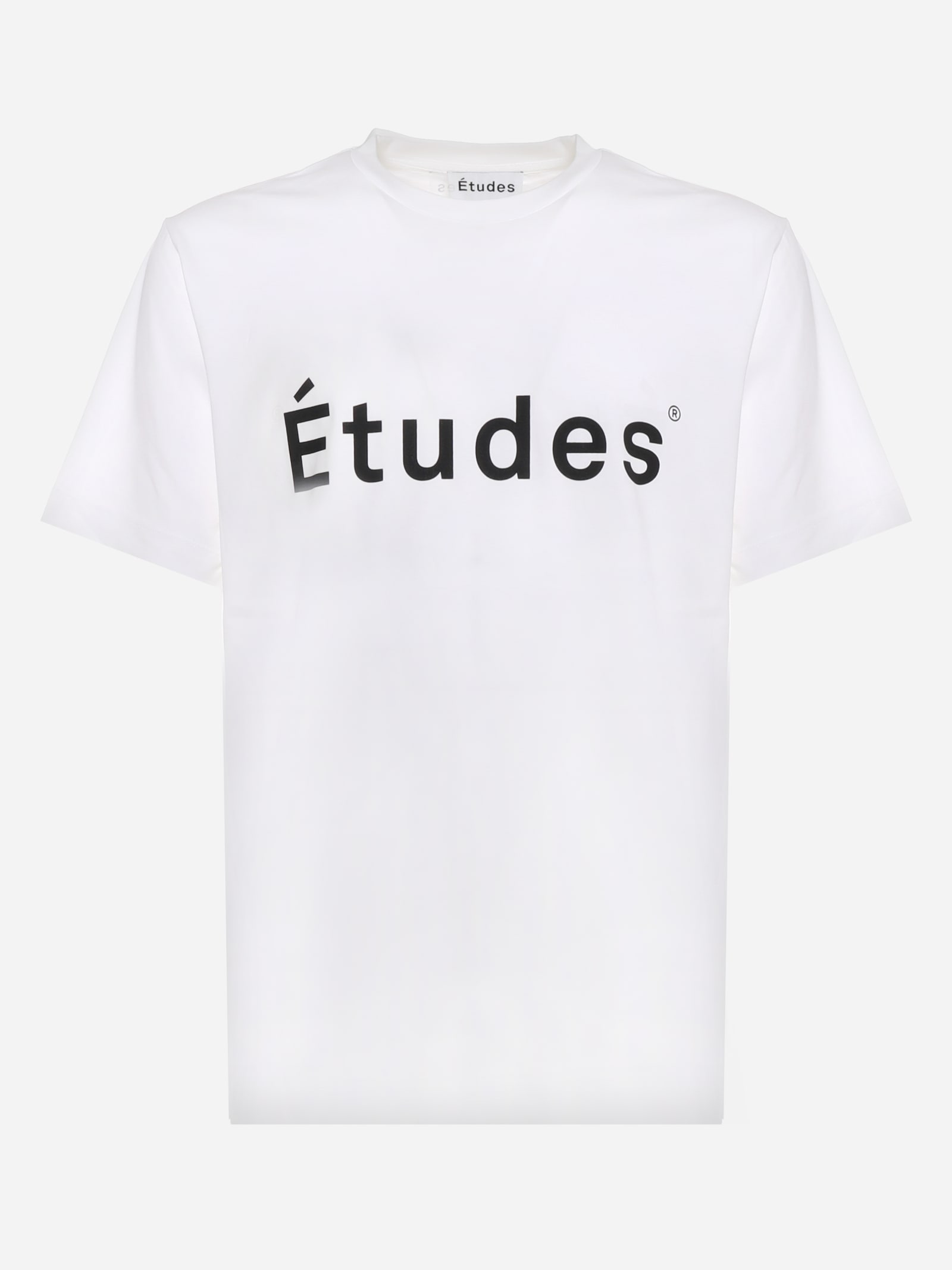 Études Organic Cotton T-shirt With Contrasting Logo Print