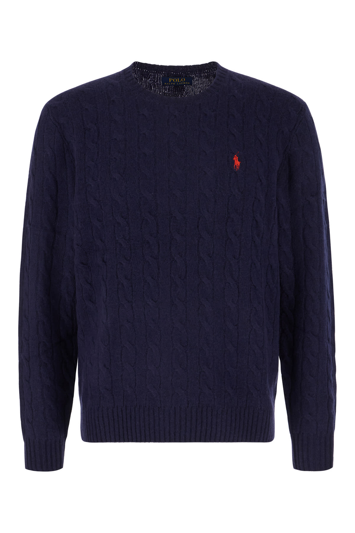 Polo Ralph Lauren Midnight Blue Wool Blend Sweater In Hunter Navy