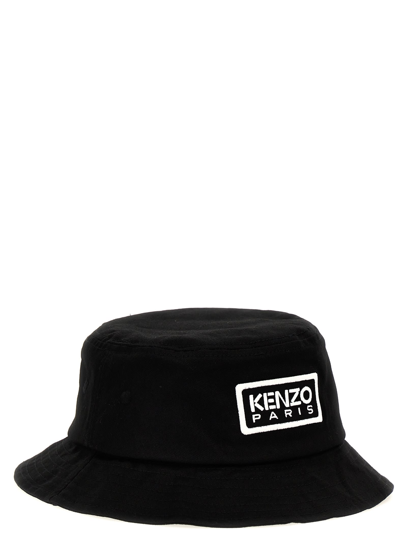 Shop Kenzo Tag Bucket Hat In Black