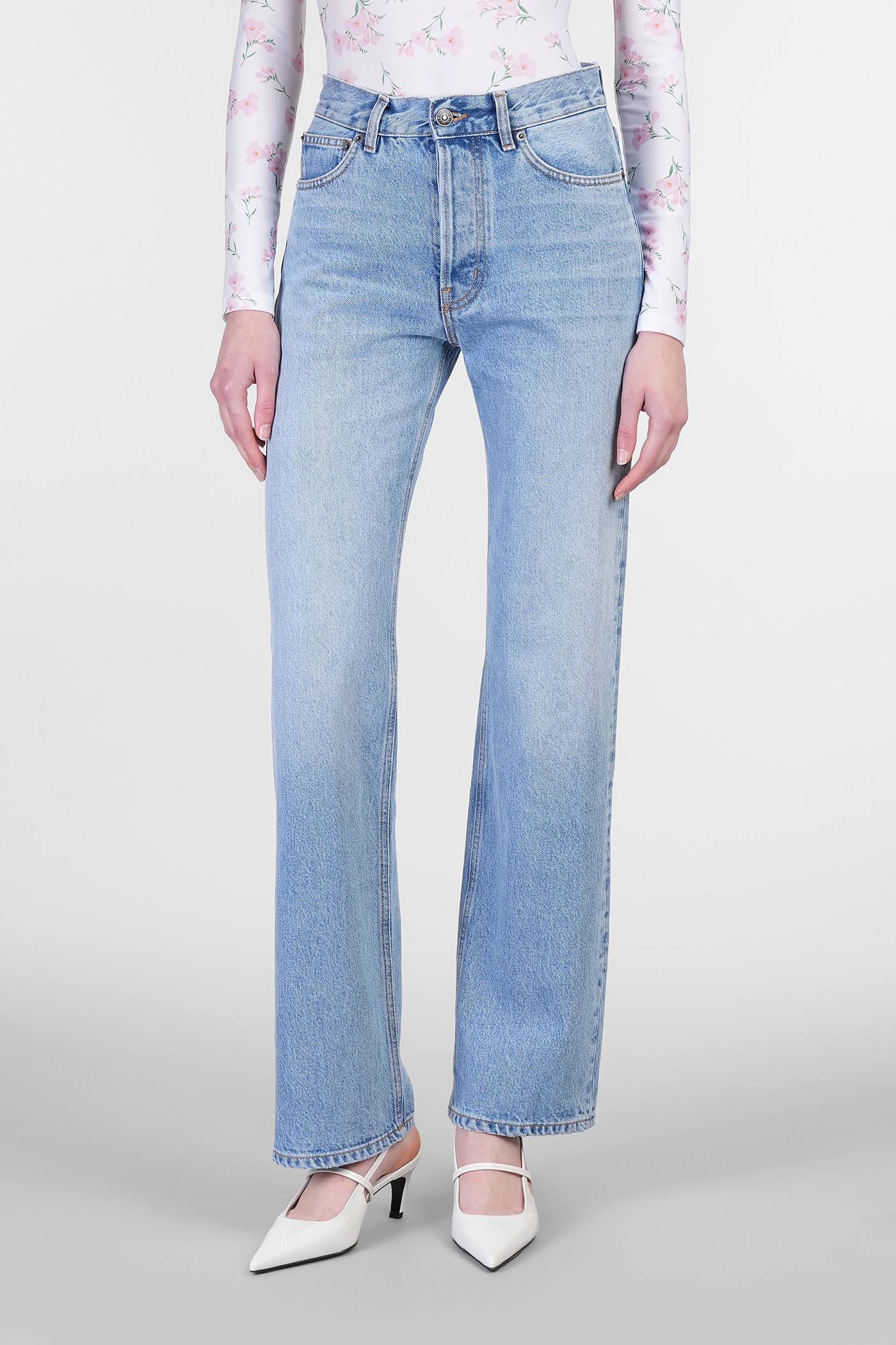 Jeans In Blue Cotton