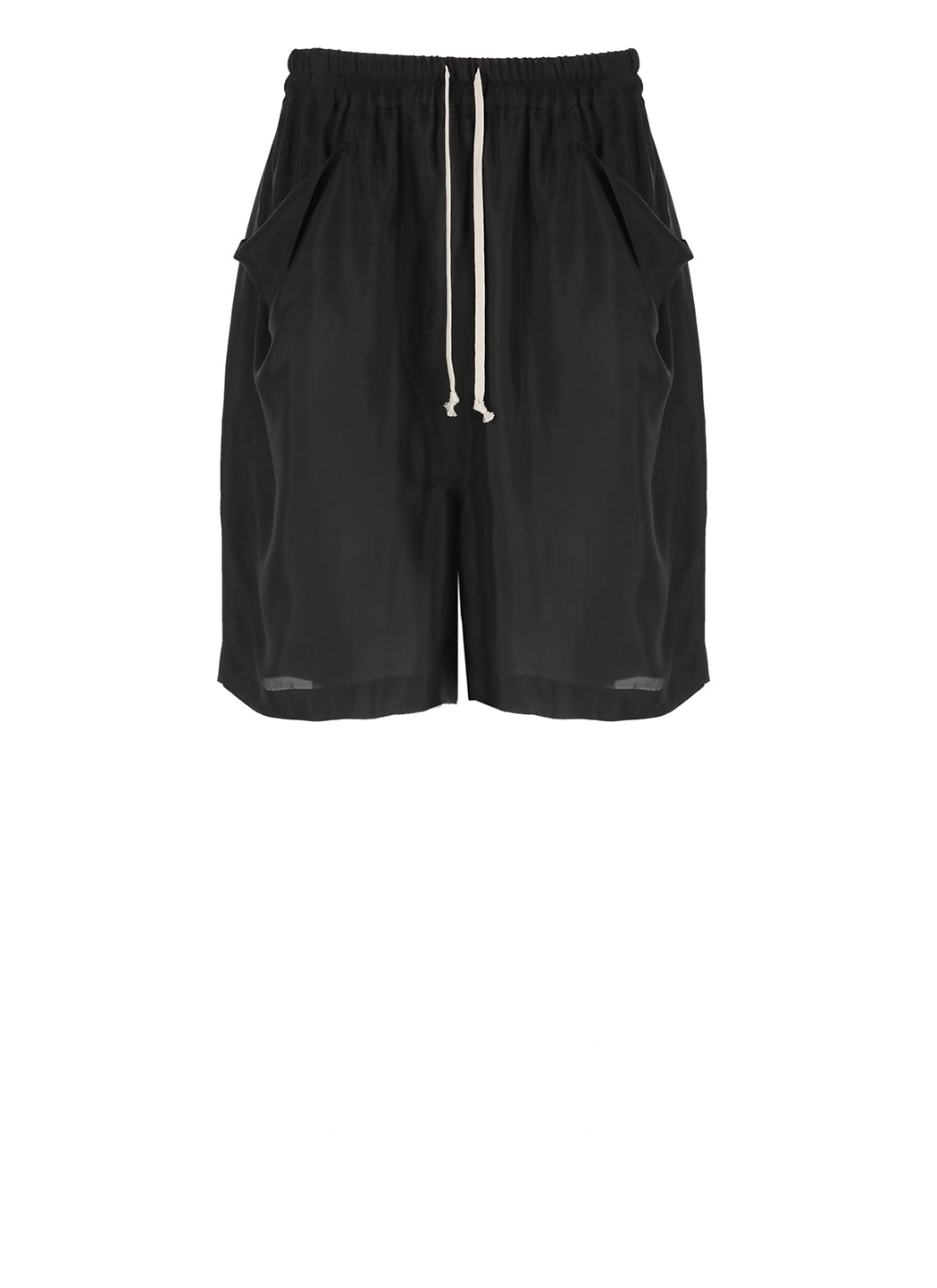 Shop Rick Owens Shorts With Drawstrings In Black
